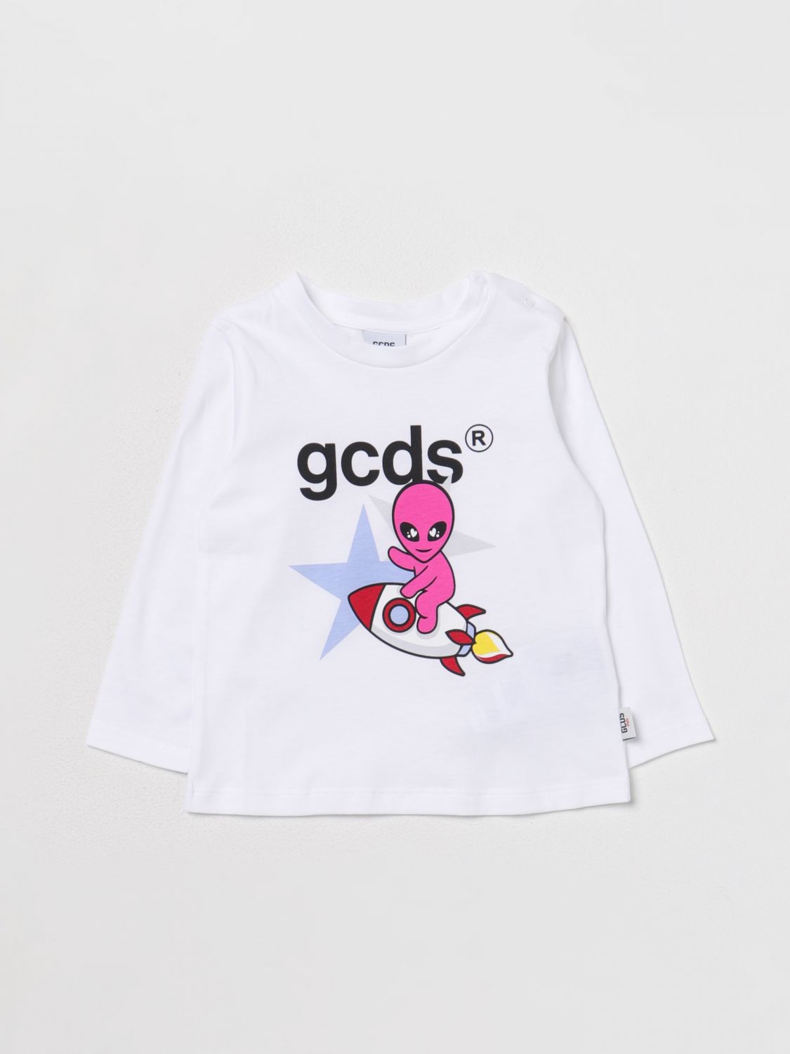 GCDS T-SHIRT GCDS KIDS KIDS colour WHITE,E79843001