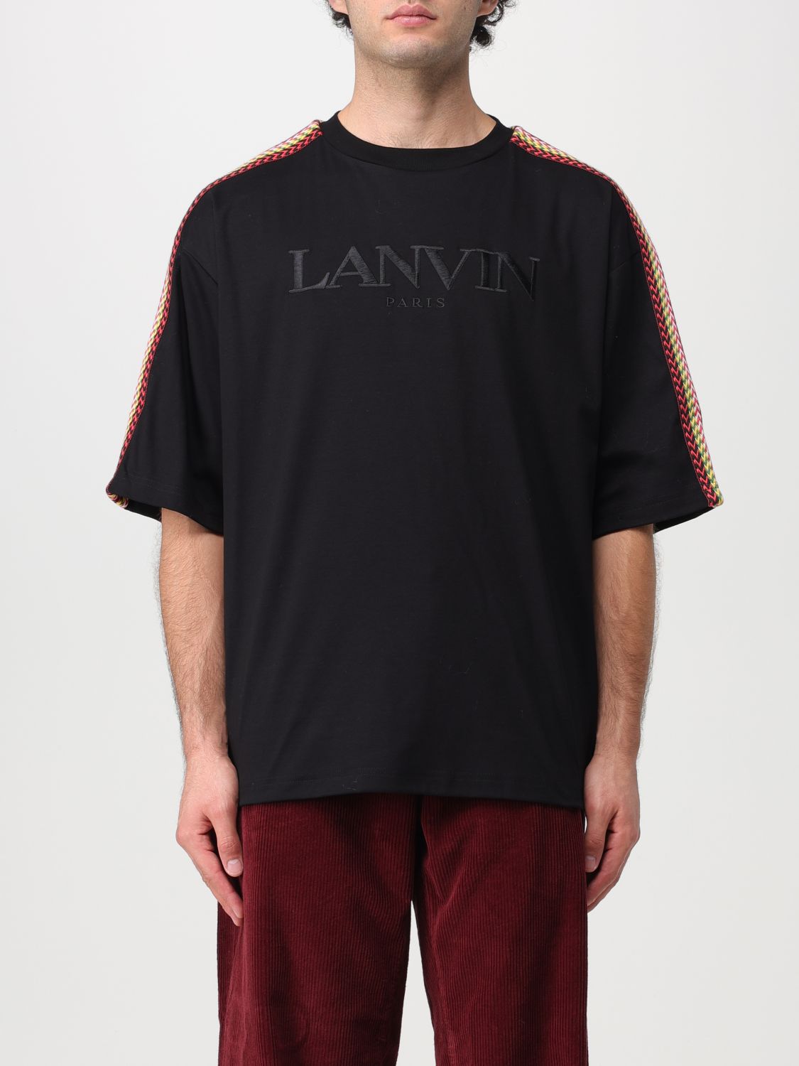 Shop Lanvin T-shirt  Men Color Black