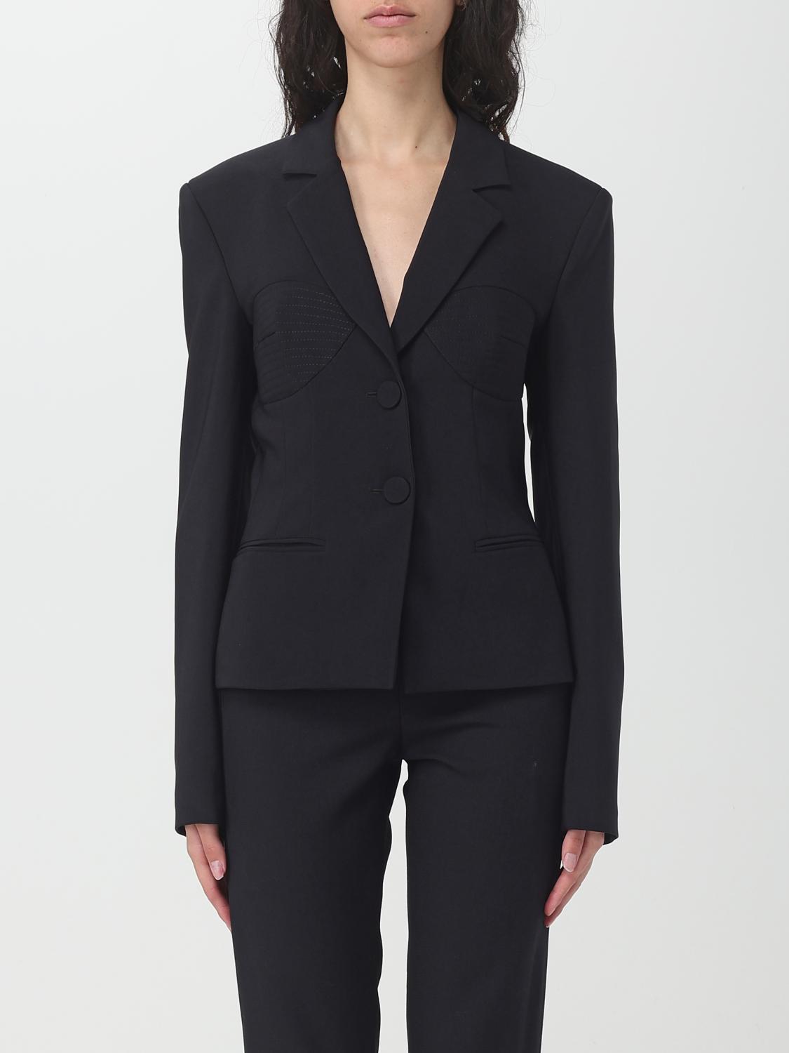 Genny Single-breasted Blazer In Black