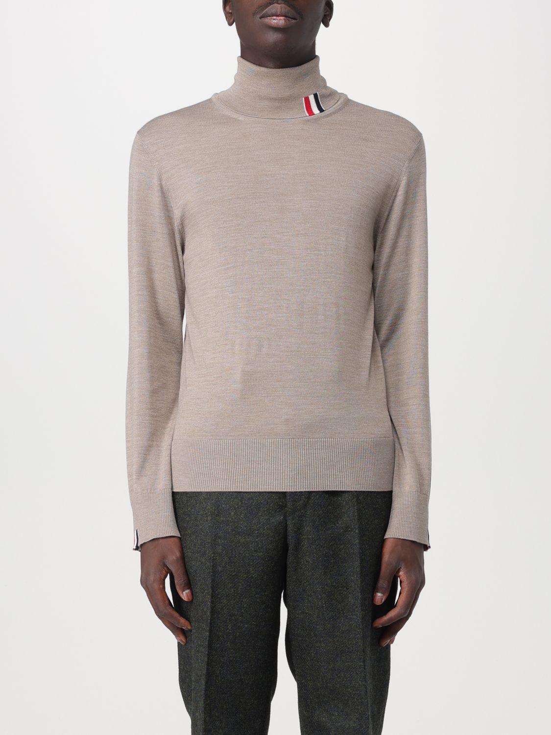 Shop Thom Browne Sweater In Wool In Brown