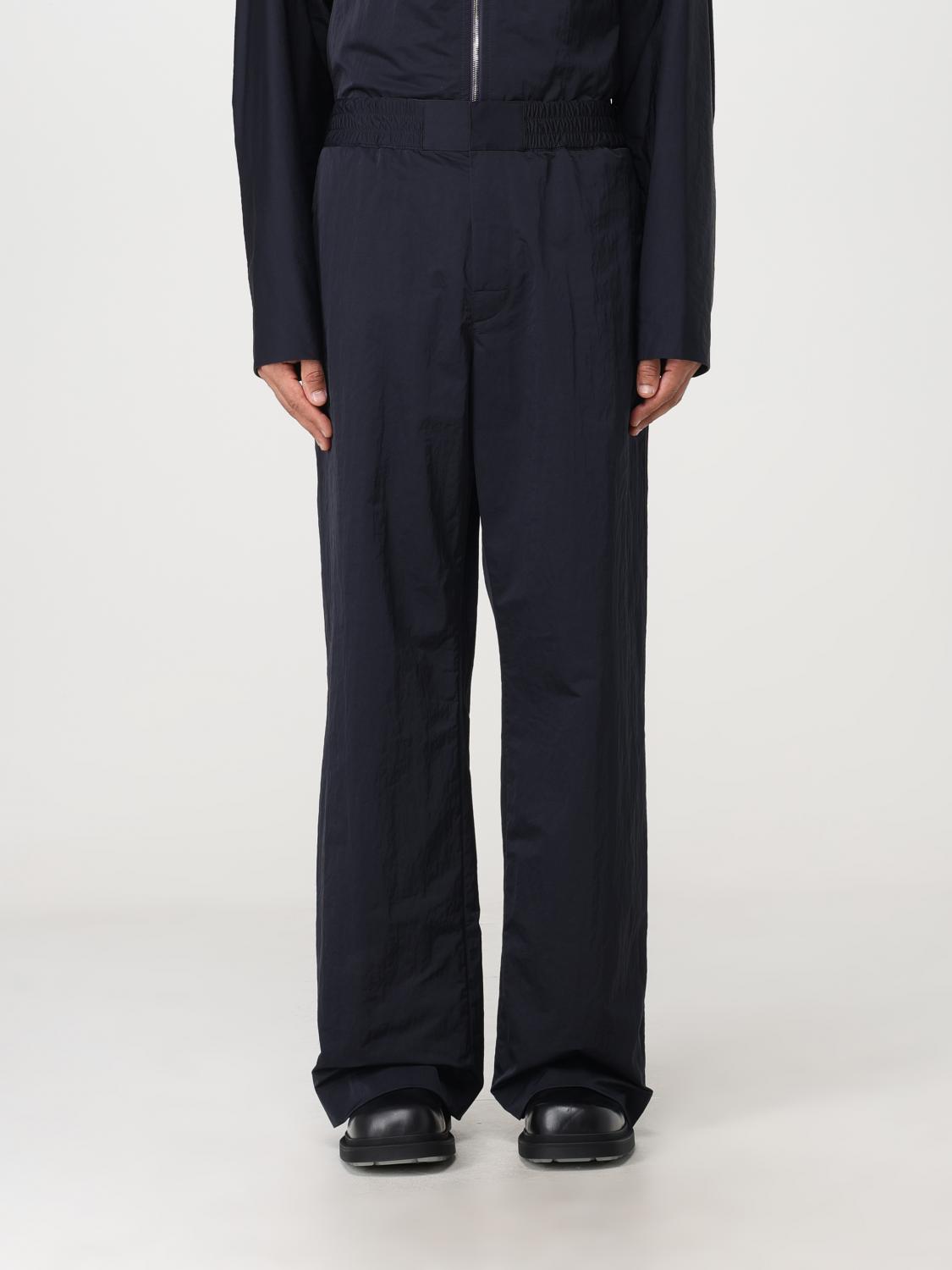 Shop Bottega Veneta Pants In Tech Nylon In Blue