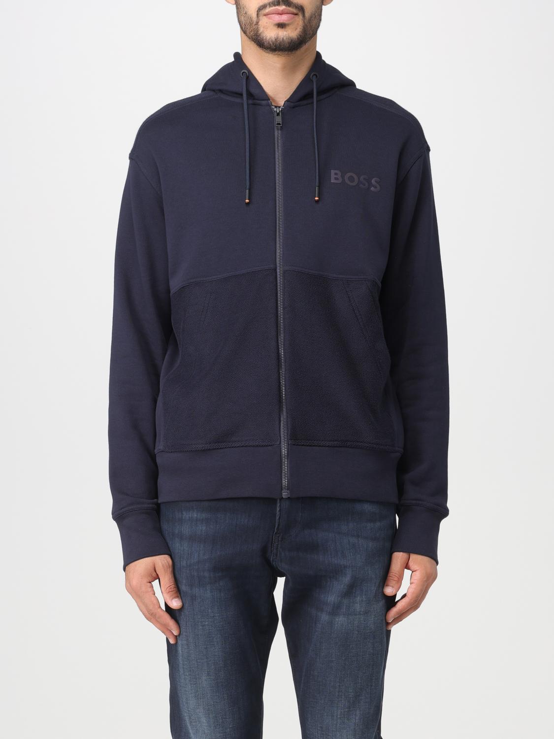 Navy blue hugo online boss hoodie