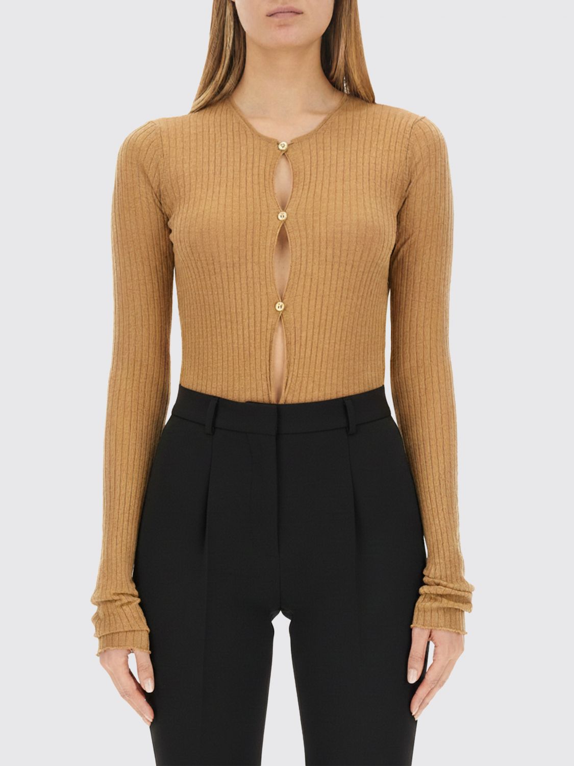 Sportmax Sweater  Woman Color Beige In Orange