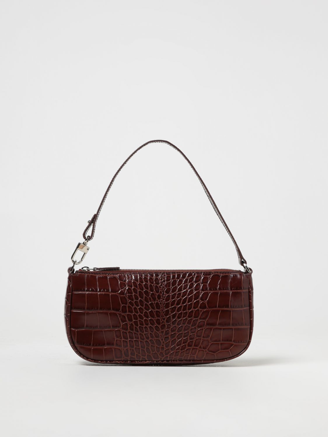 by Far - Rachel Crocodile-Embossed Leather Shoulder Bag