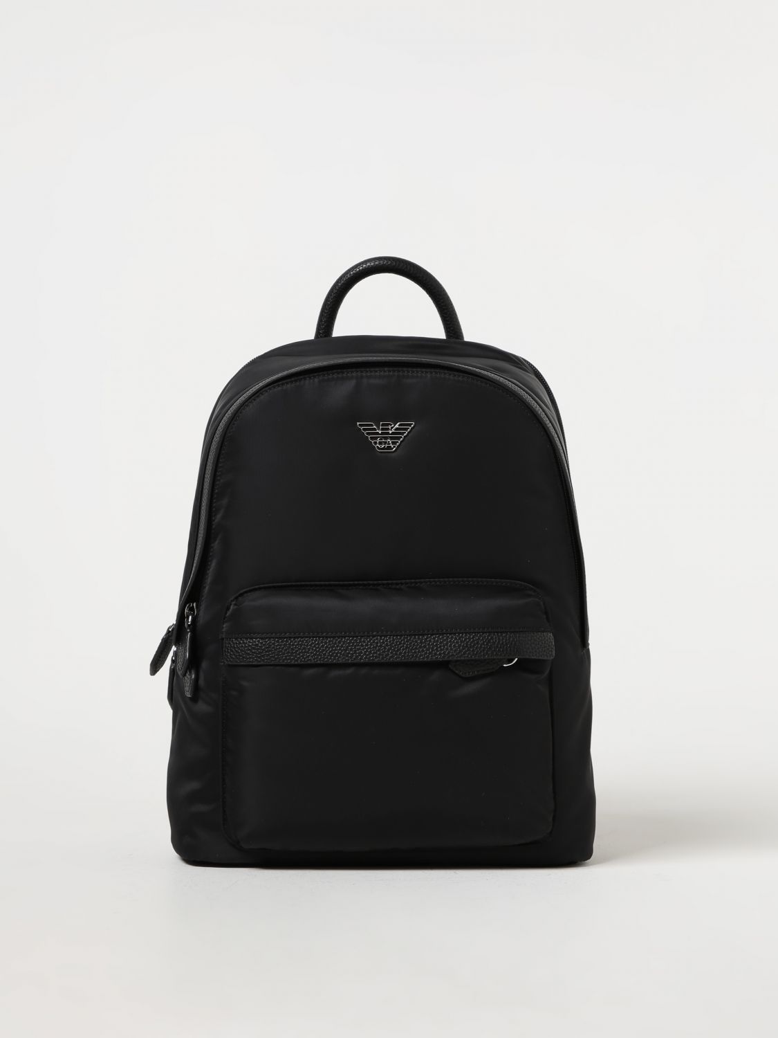 Shop Emporio Armani Sustainability Values Backpack In Recycled Nylon In Black
