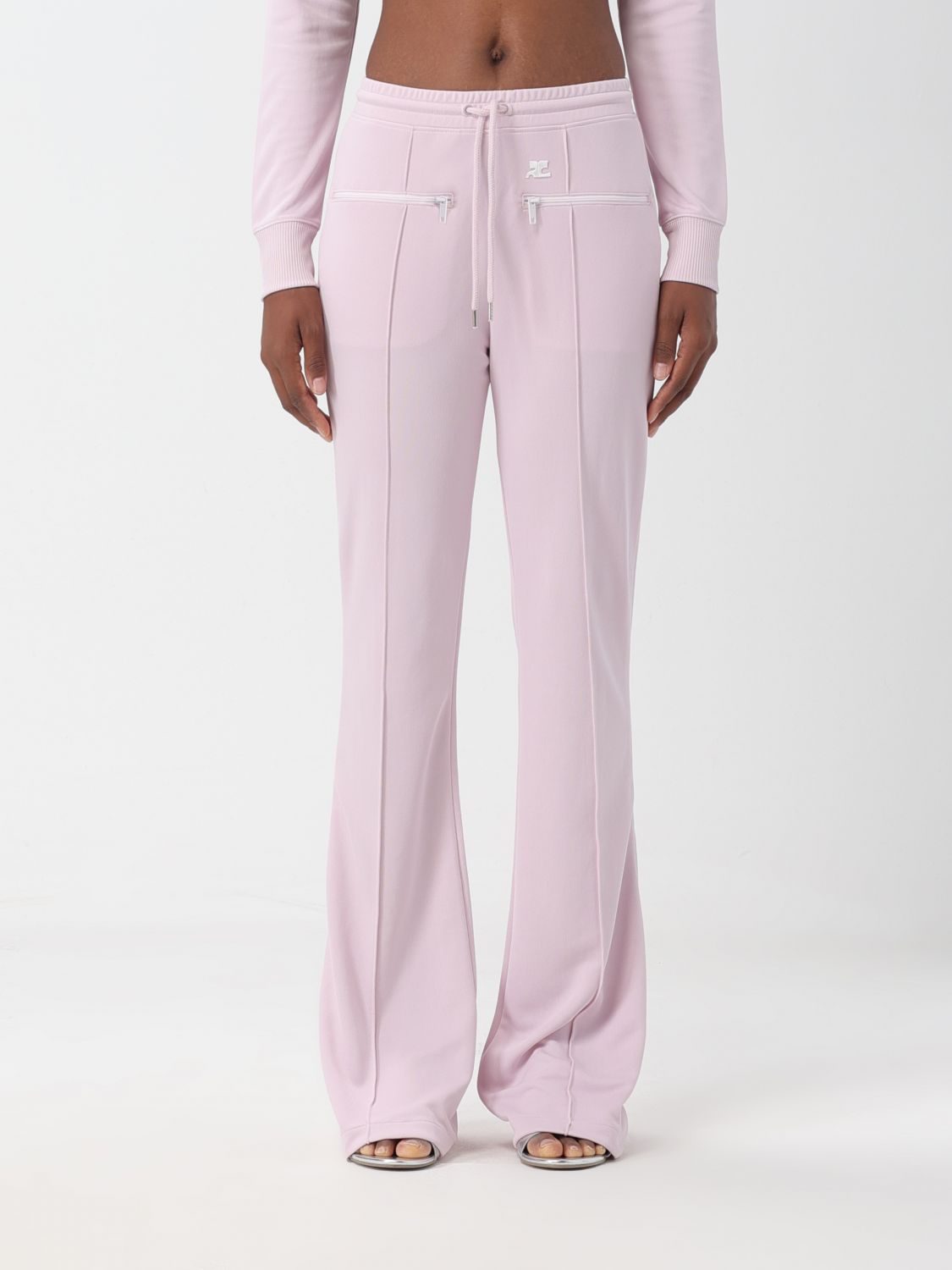 Shop Courrèges Pants  Woman Color Pink