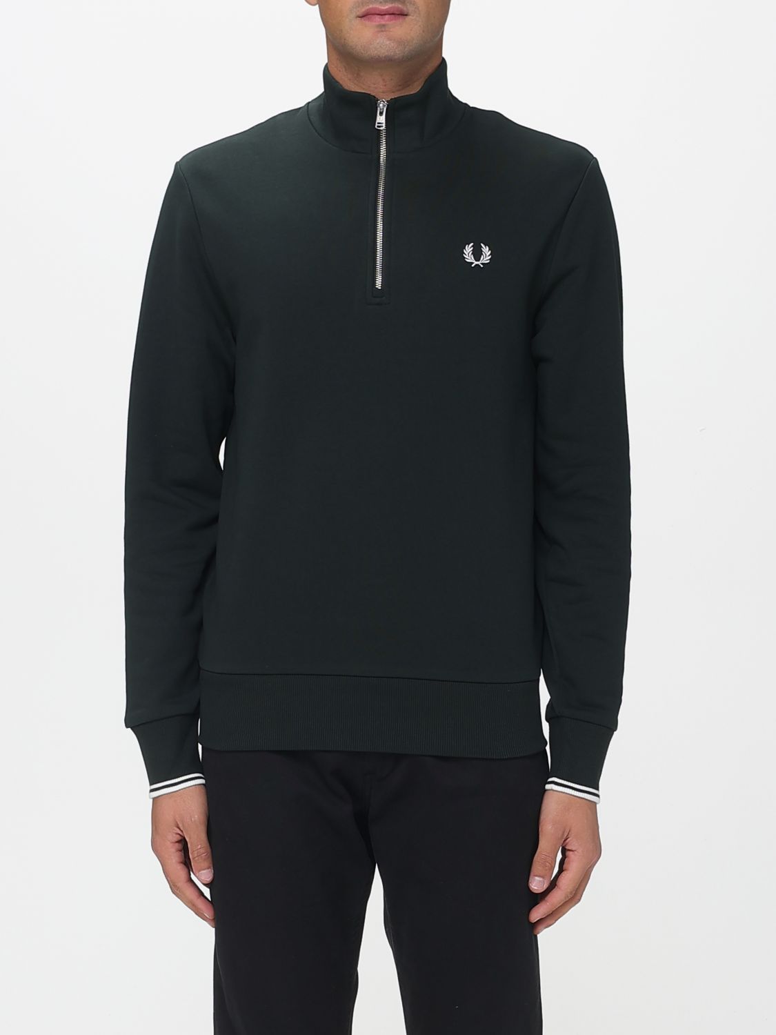 Fred Perry Sweatshirt  Men Color Green