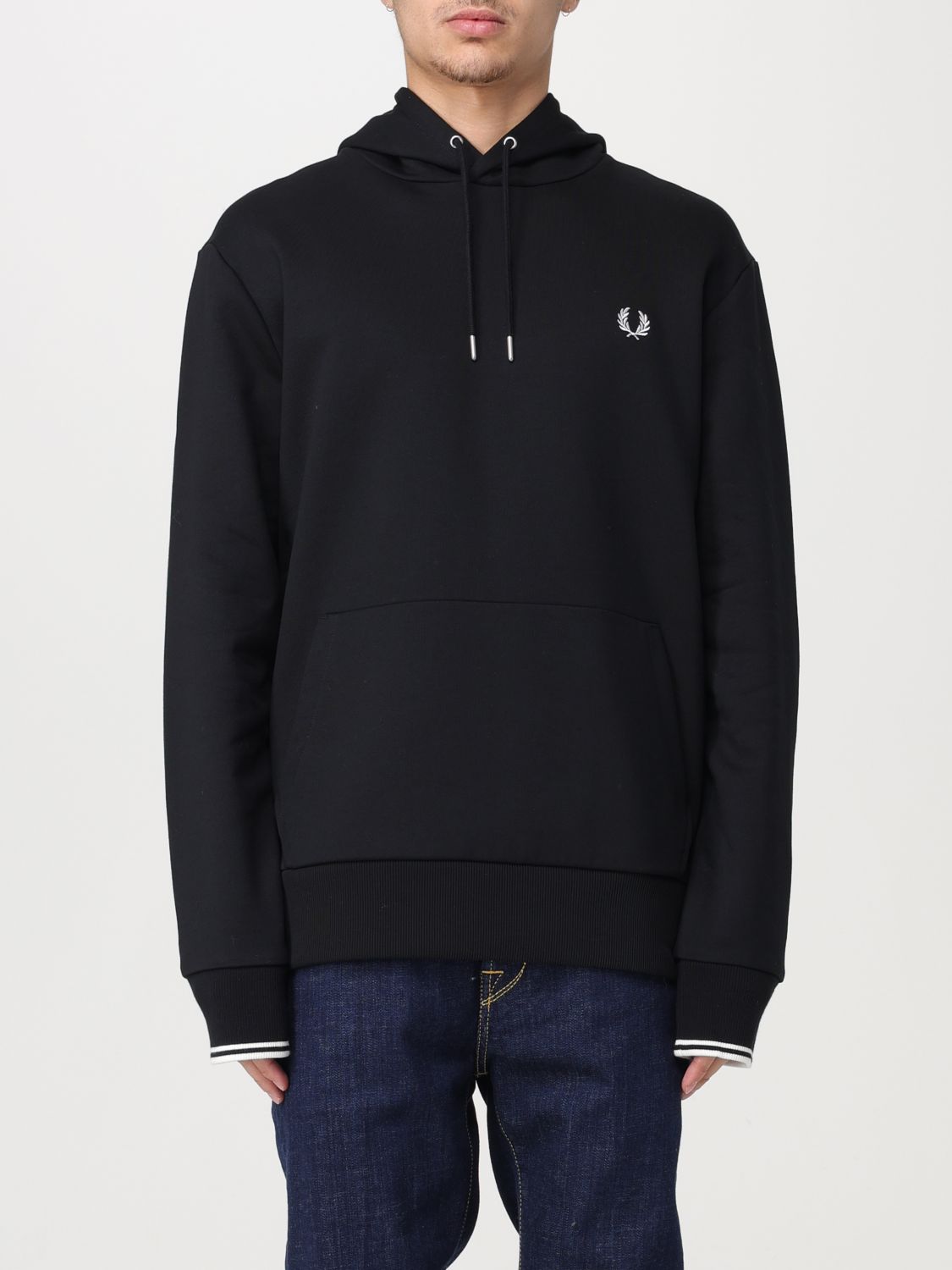 Fred Perry 卫衣  男士 颜色 黑色 In Black