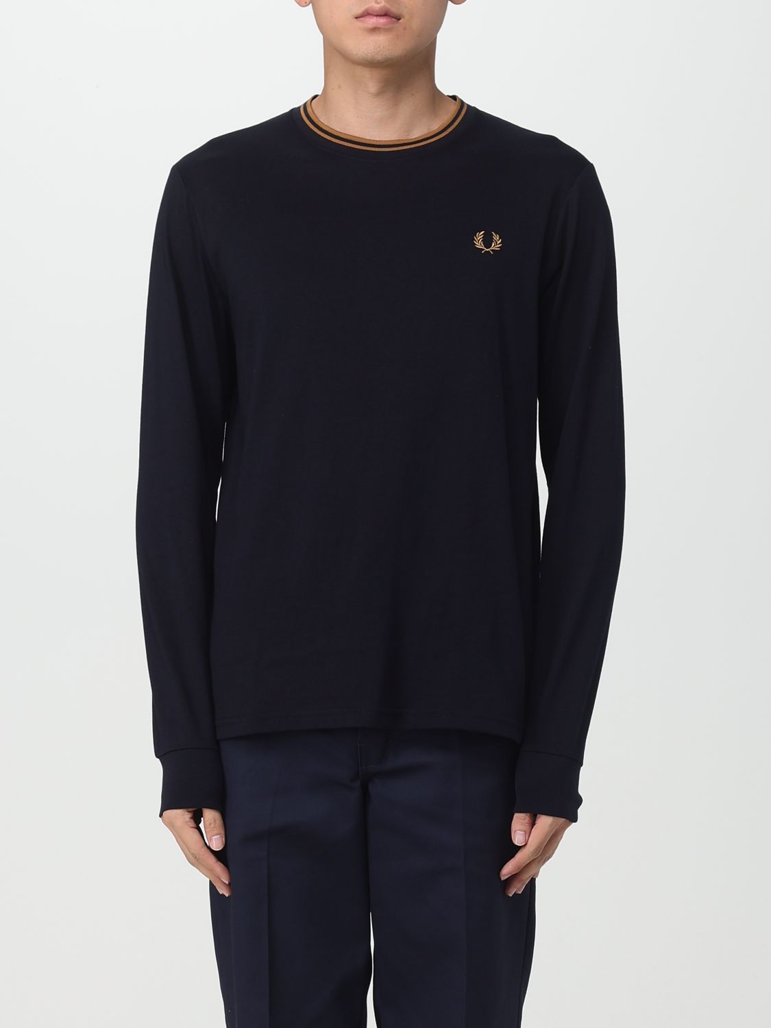 Fred Perry Jumper  Men In Navy
