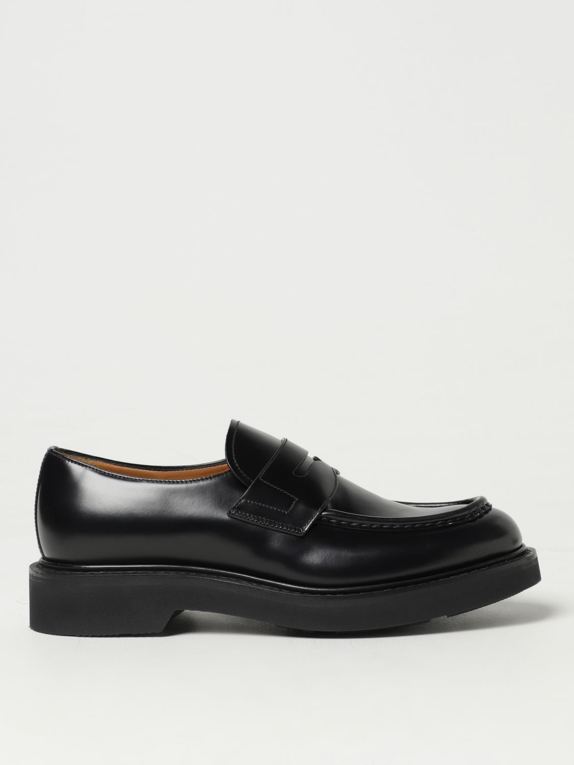 Church's Moccasins In Brushed Leather In Black