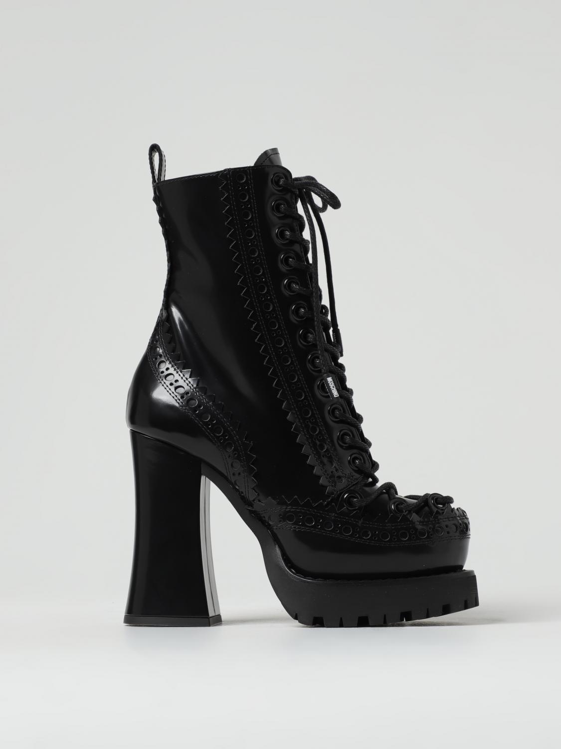 Moschino Couture ankle boots in brushed leather