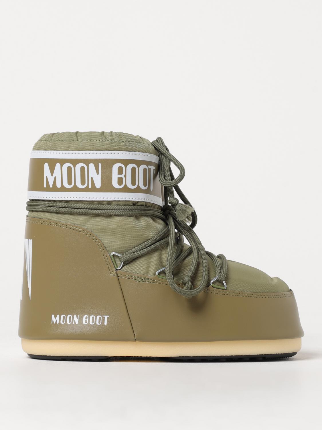 Moon Boot Flat Ankle Boots  Woman Color Green