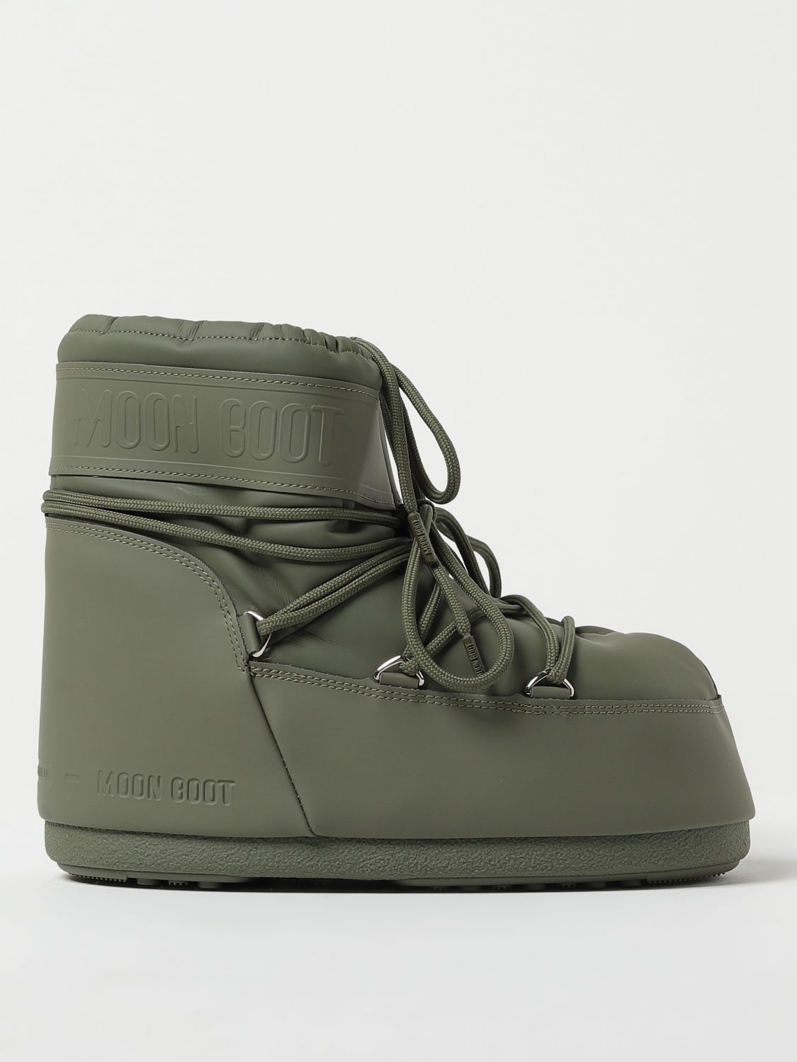 Moon Boot Icon Rubber Snow Boots In Khaki