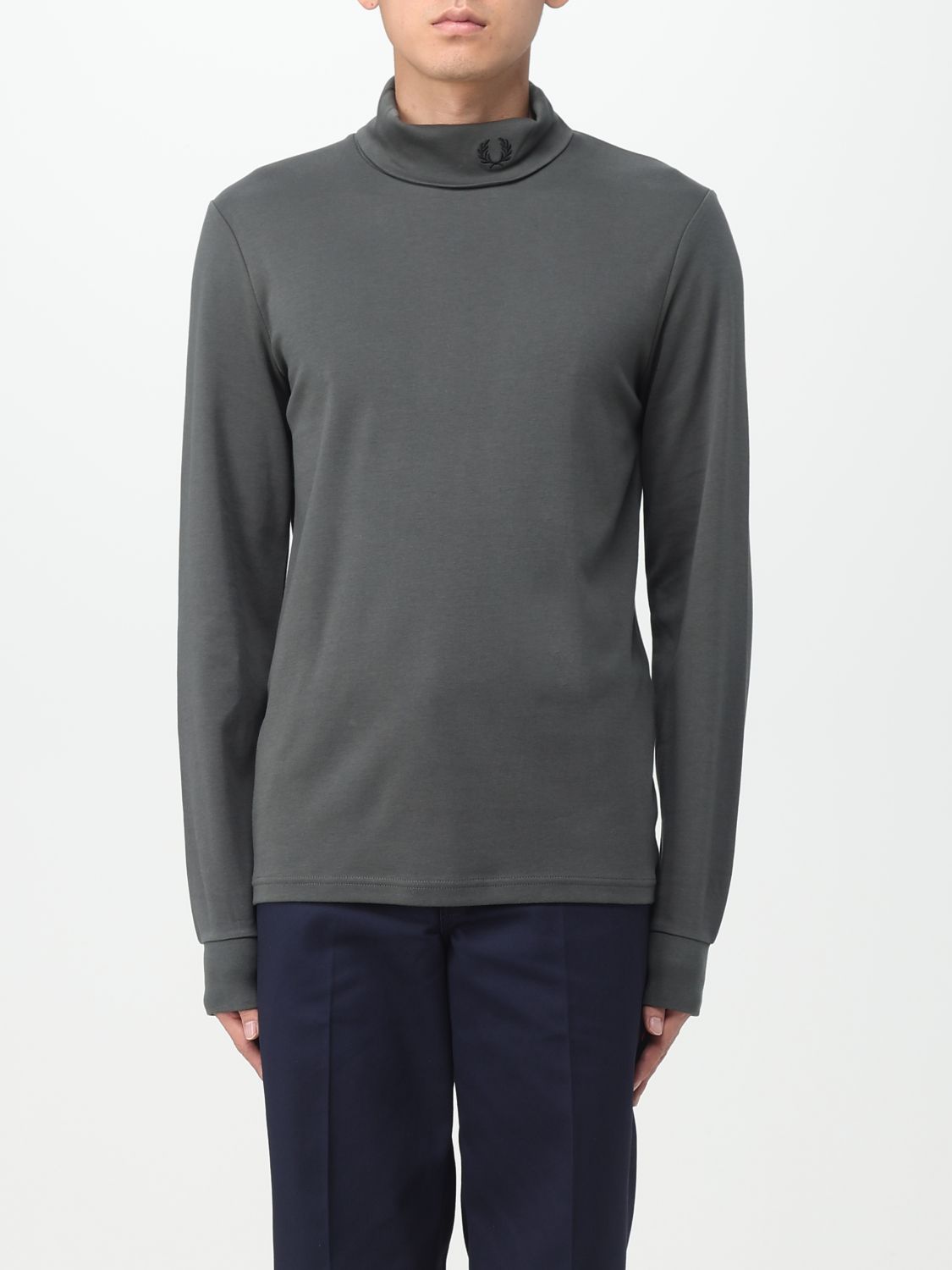 Fred Perry Jumper  Men In Grass Green
