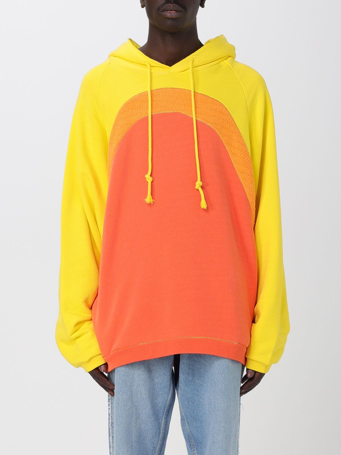 Shop Erl Sweatshirt  Men Color Orange