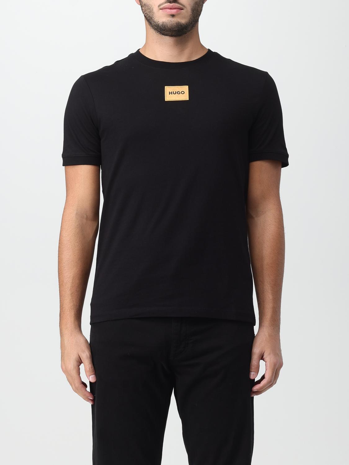 Hugo boss t 2024 shirt black gold