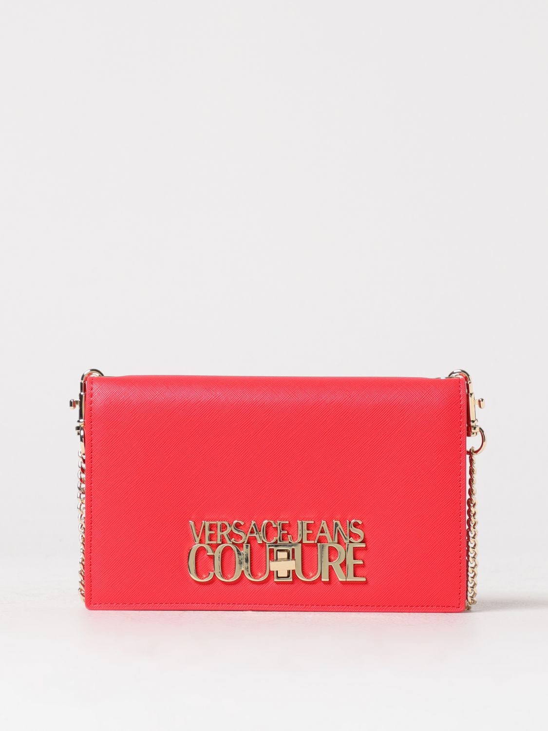 Versace Jeans Couture mini wallet bag in saffiano synthetic leather