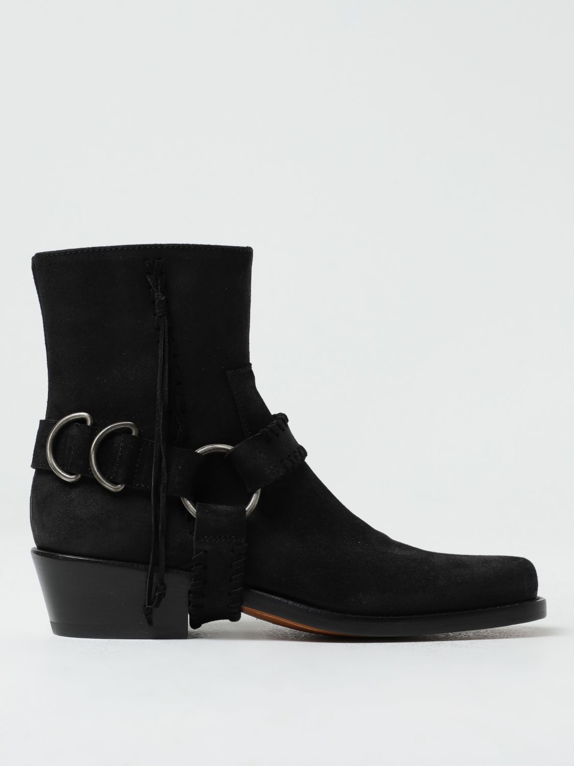 Buttero Flat Ankle Boots  Woman In Black