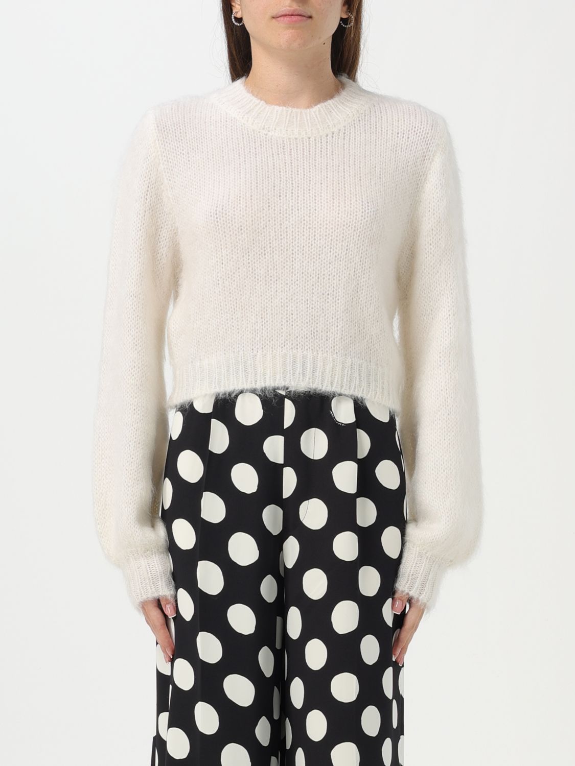 Marni Cashmere Long-sleeve Jumper In White