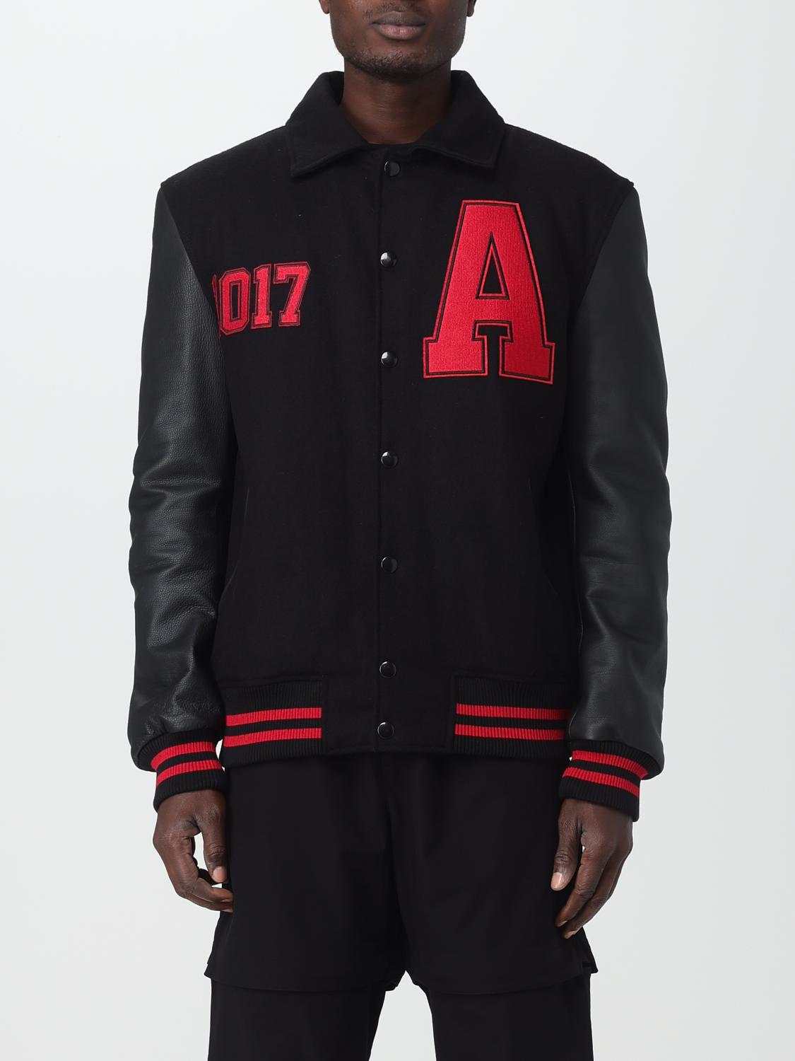 Alyx Logo Print Varsity-style Jacket In Black In Black