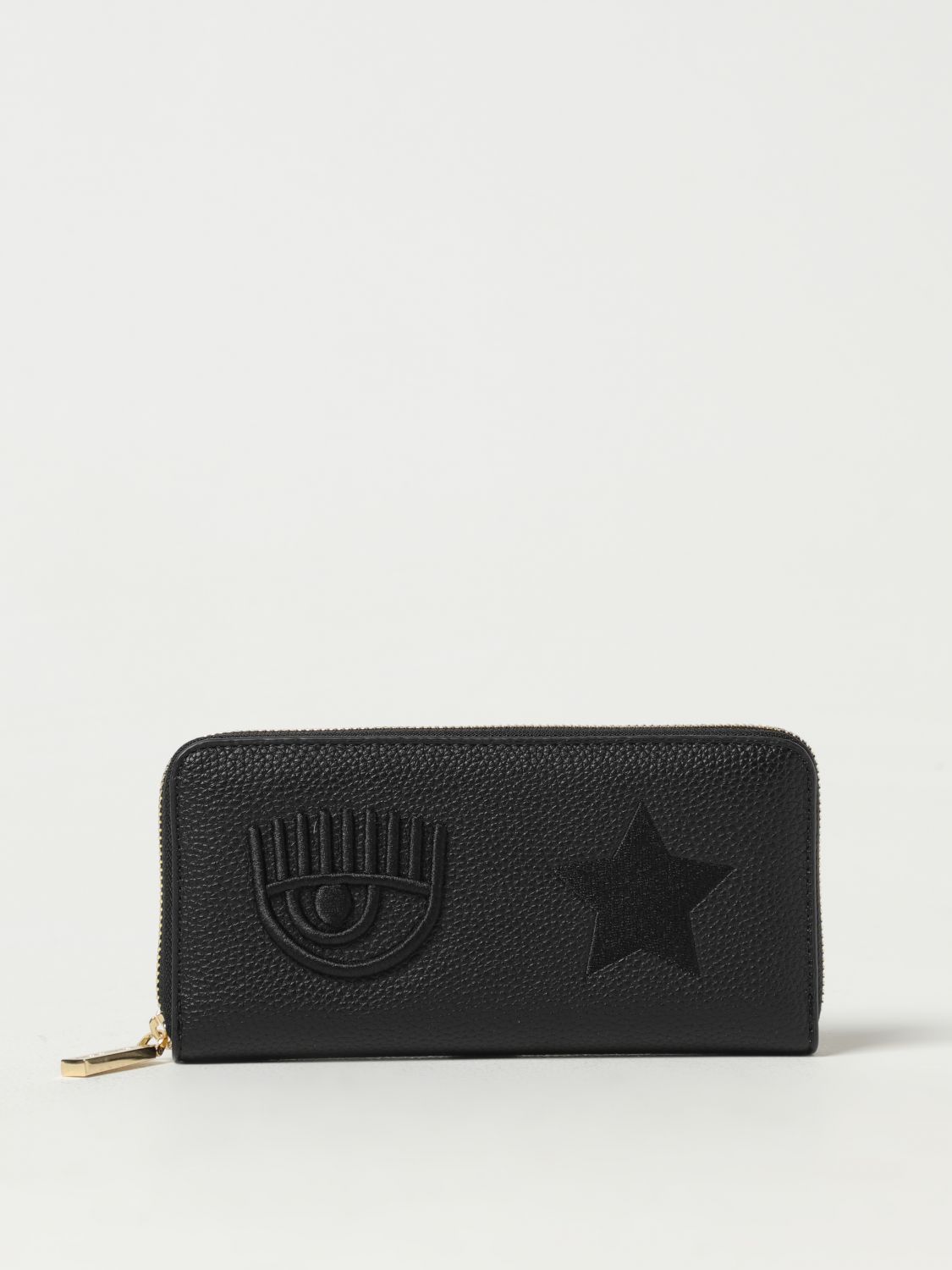 CHIARA FERRAGNI WALLET GOLDEN EYE STAR Woman Black