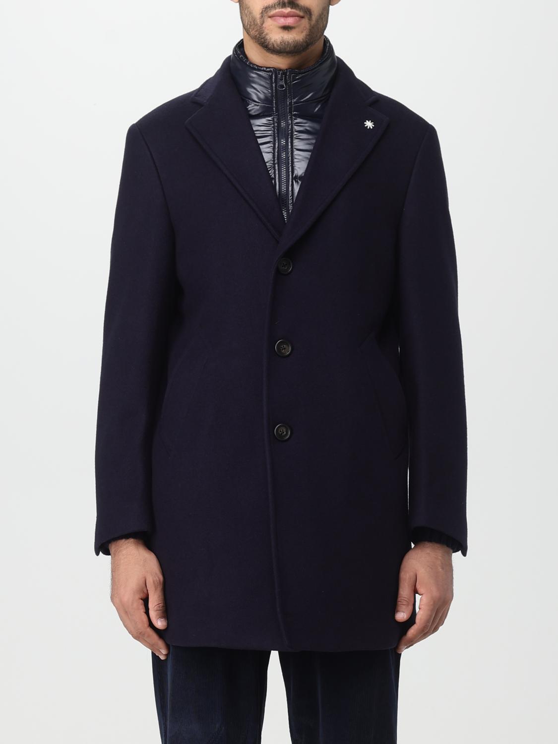 MANUEL RITZ COAT MANUEL RITZ MEN COLOR BLUE E89391009