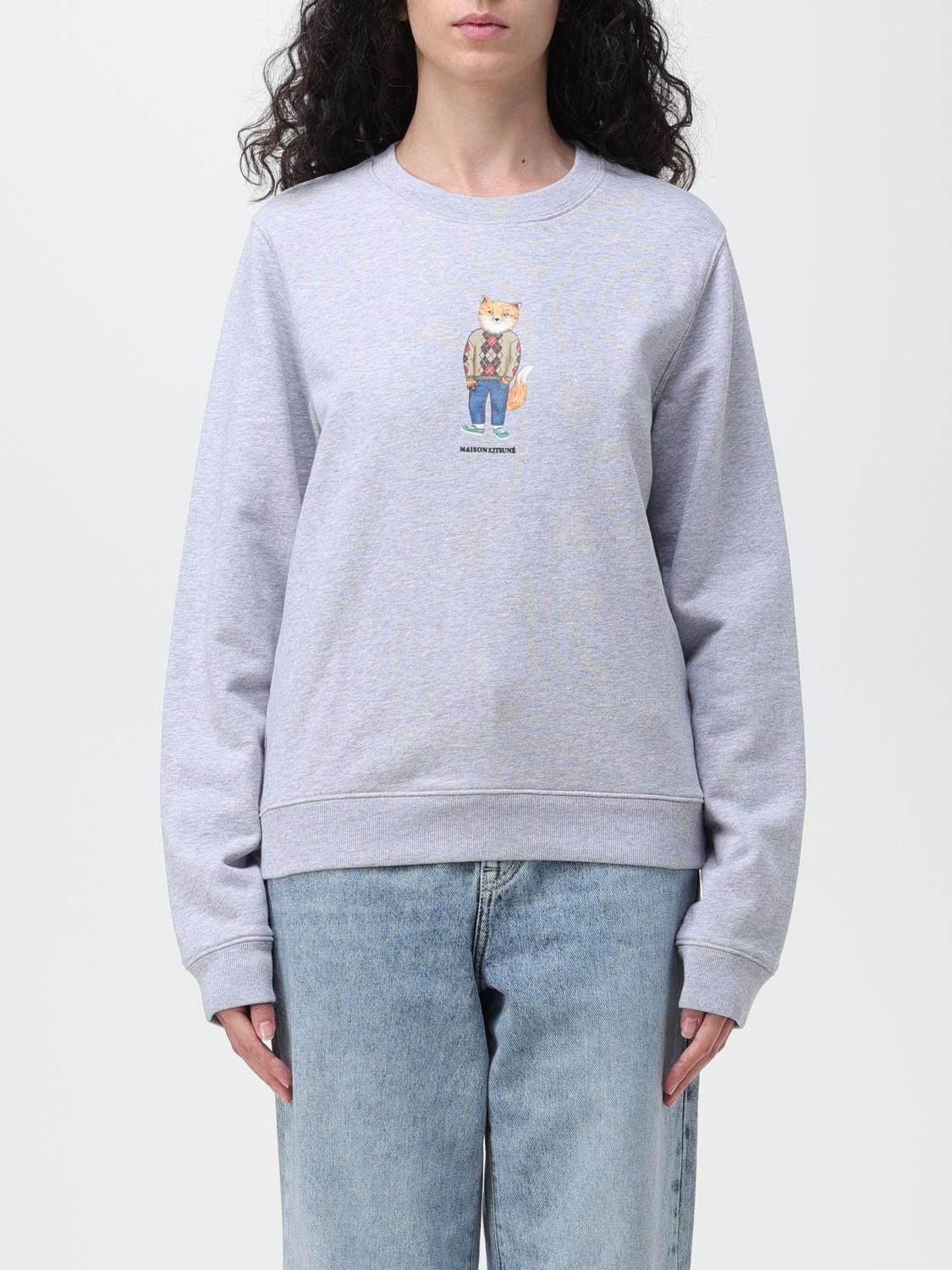 Maison Kitsuné Maison Kitsune Dressed Fox Sweatshirt In Grey