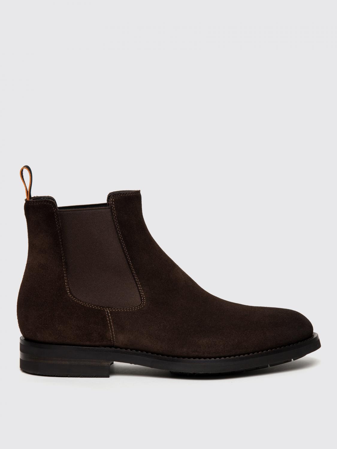 Boots SANTONI Men colour Brown