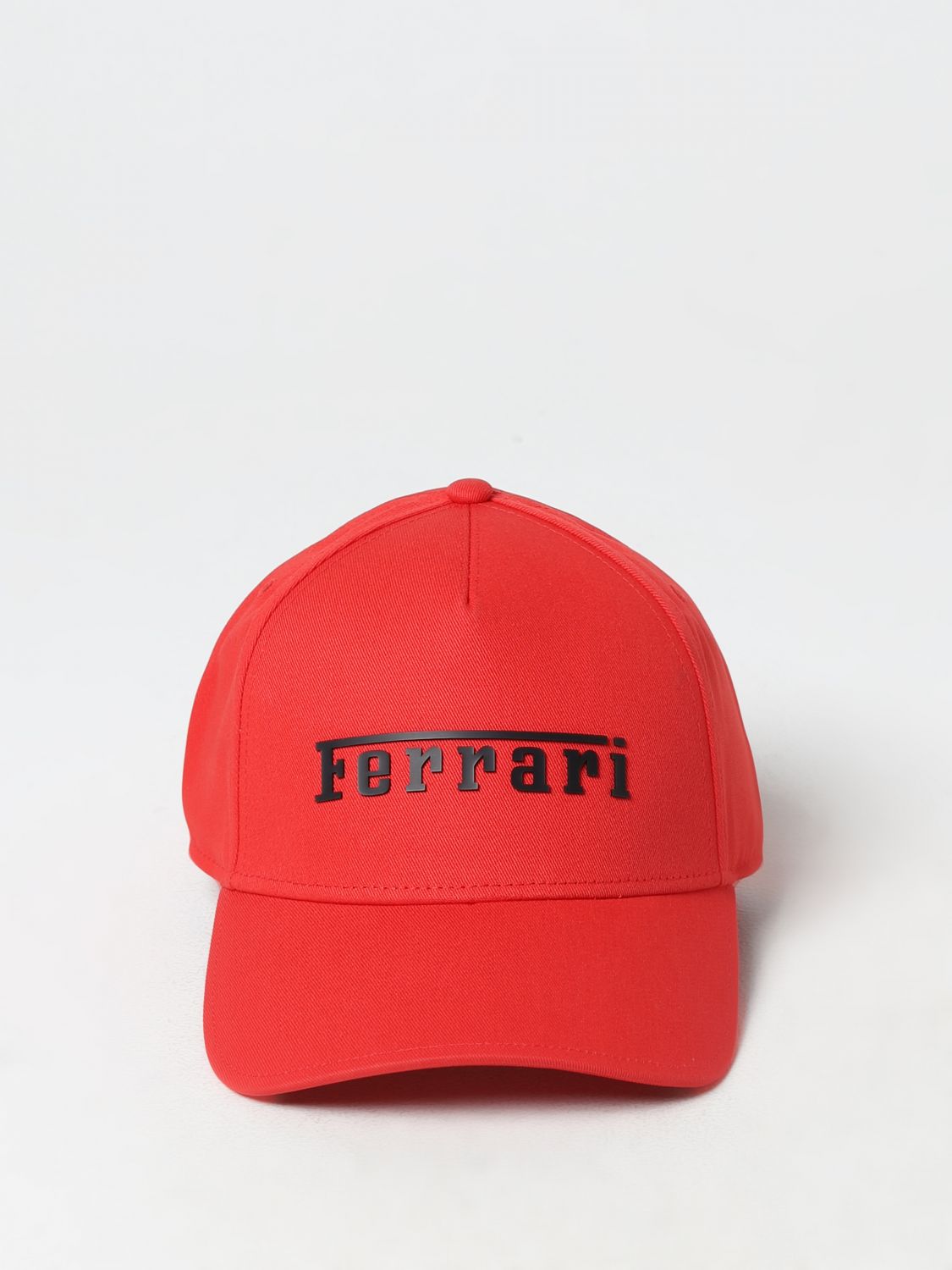 FERRARI CAPPELLO: Cappello in cotone con logo stampato, Cappello Ferrari  uomo - 20403 Rosso