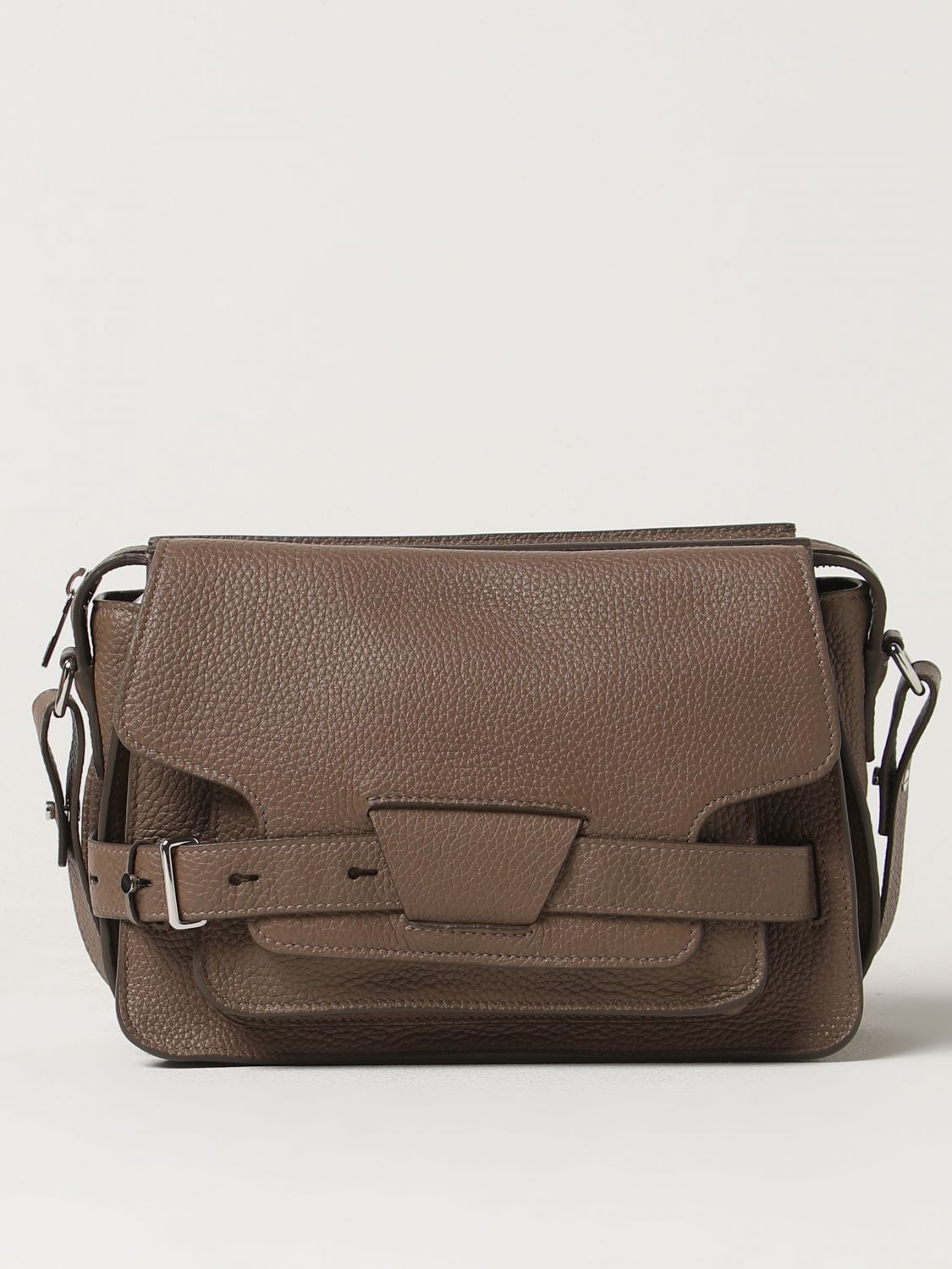 Shop Proenza Schouler Beacon Bag In Grained Leather In Beige