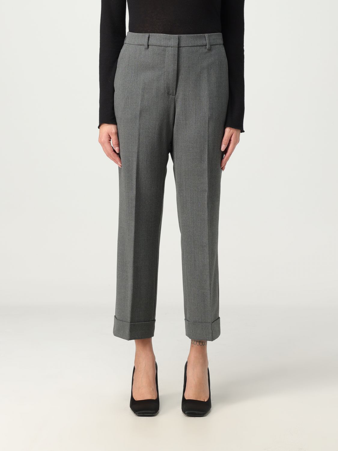 Simona Corsellini Trousers  Woman In Grey 1