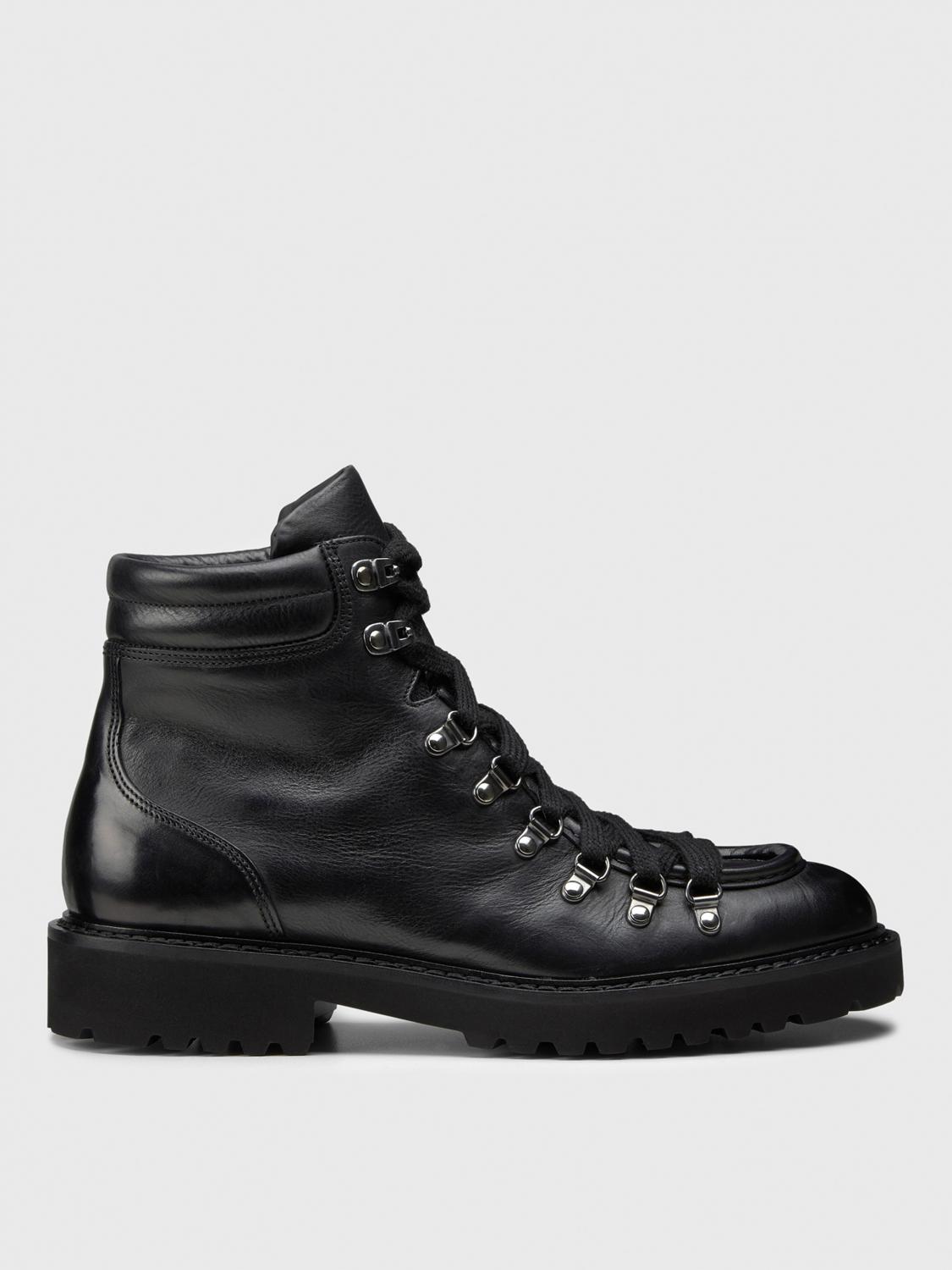 Doucal's Leather Ankle Boots In Schwarz