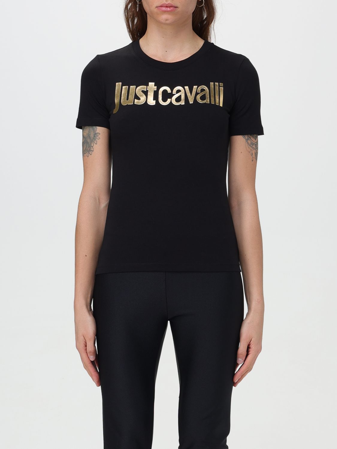 Just Cavalli T-shirt  Damen Farbe Schwarz In Black