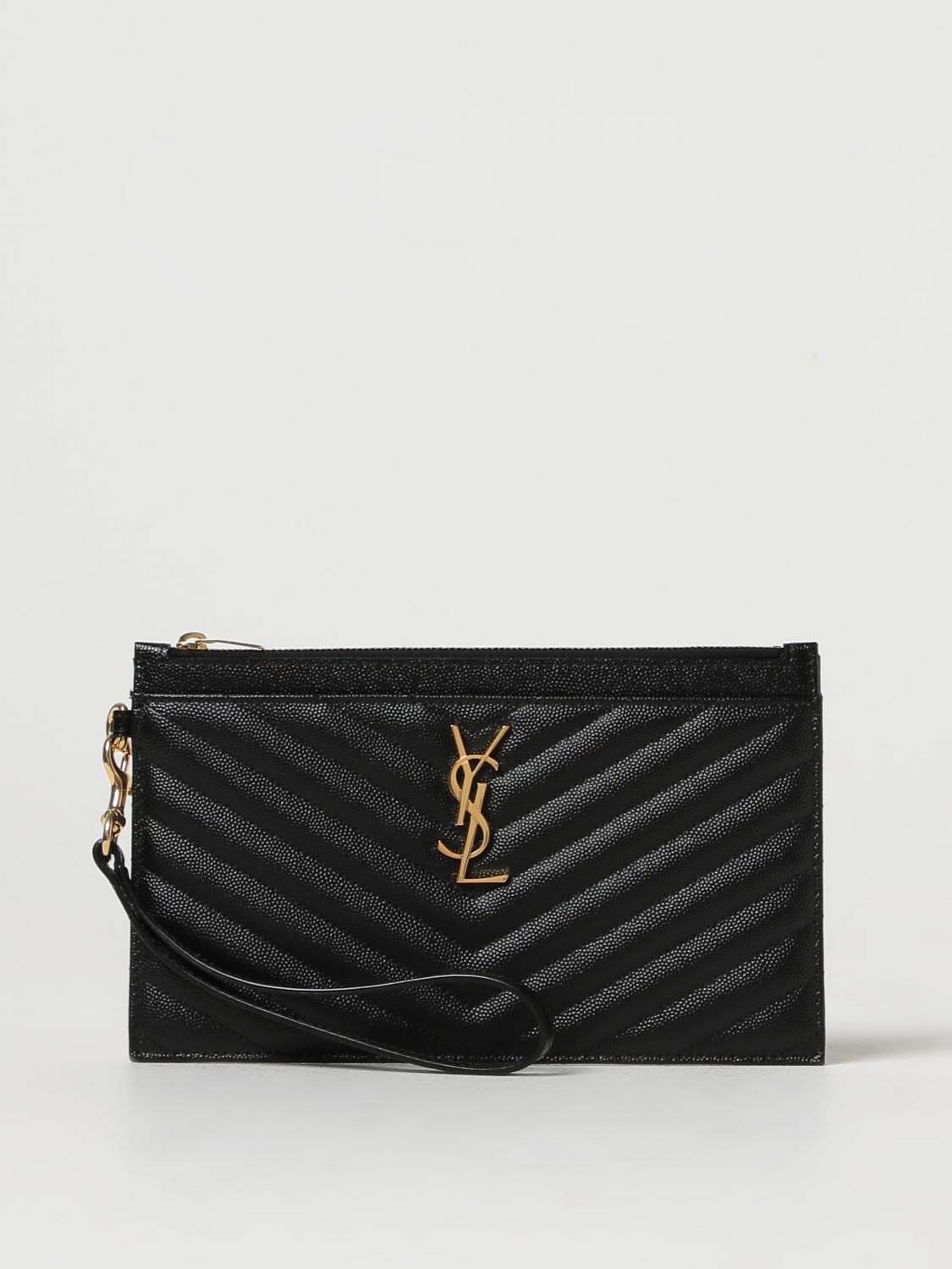 Saint laurent discount black clutch bag