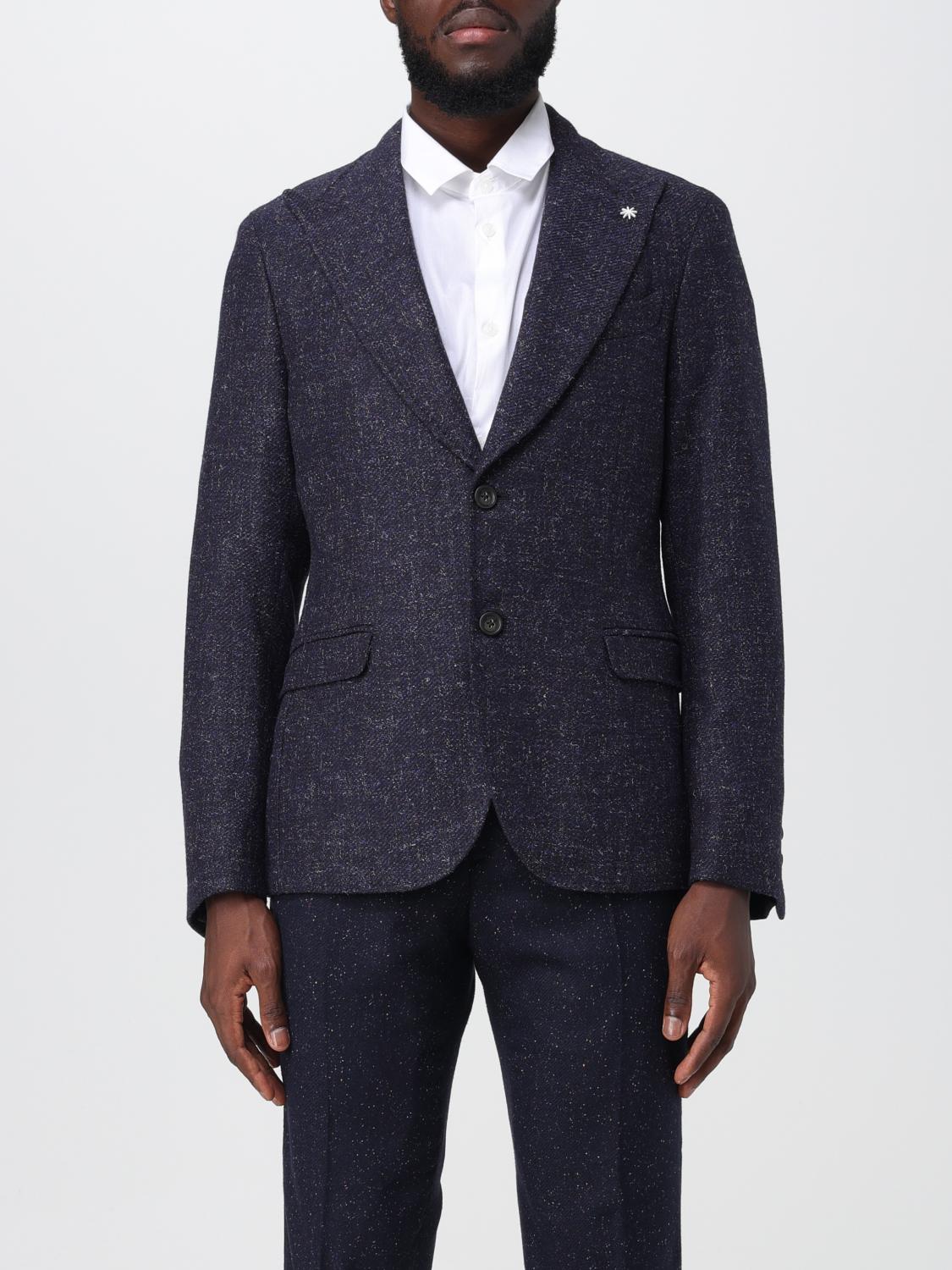 Manuel Ritz Jacket  Men Color Blue In Blue