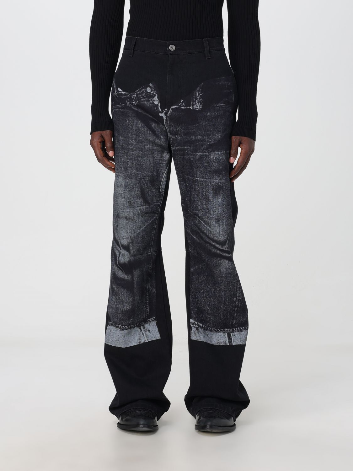 jeans jean paul gaultier men colour black