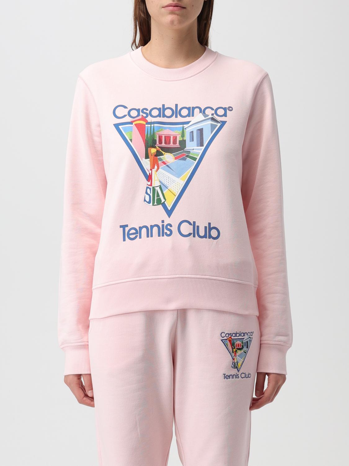 Casablanca La Joueuse Organic-cotton Sweatshirt In Pink