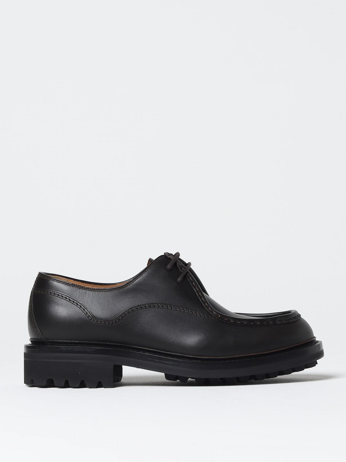 Church's Lymington Derby Shoes In Leather In Burnt