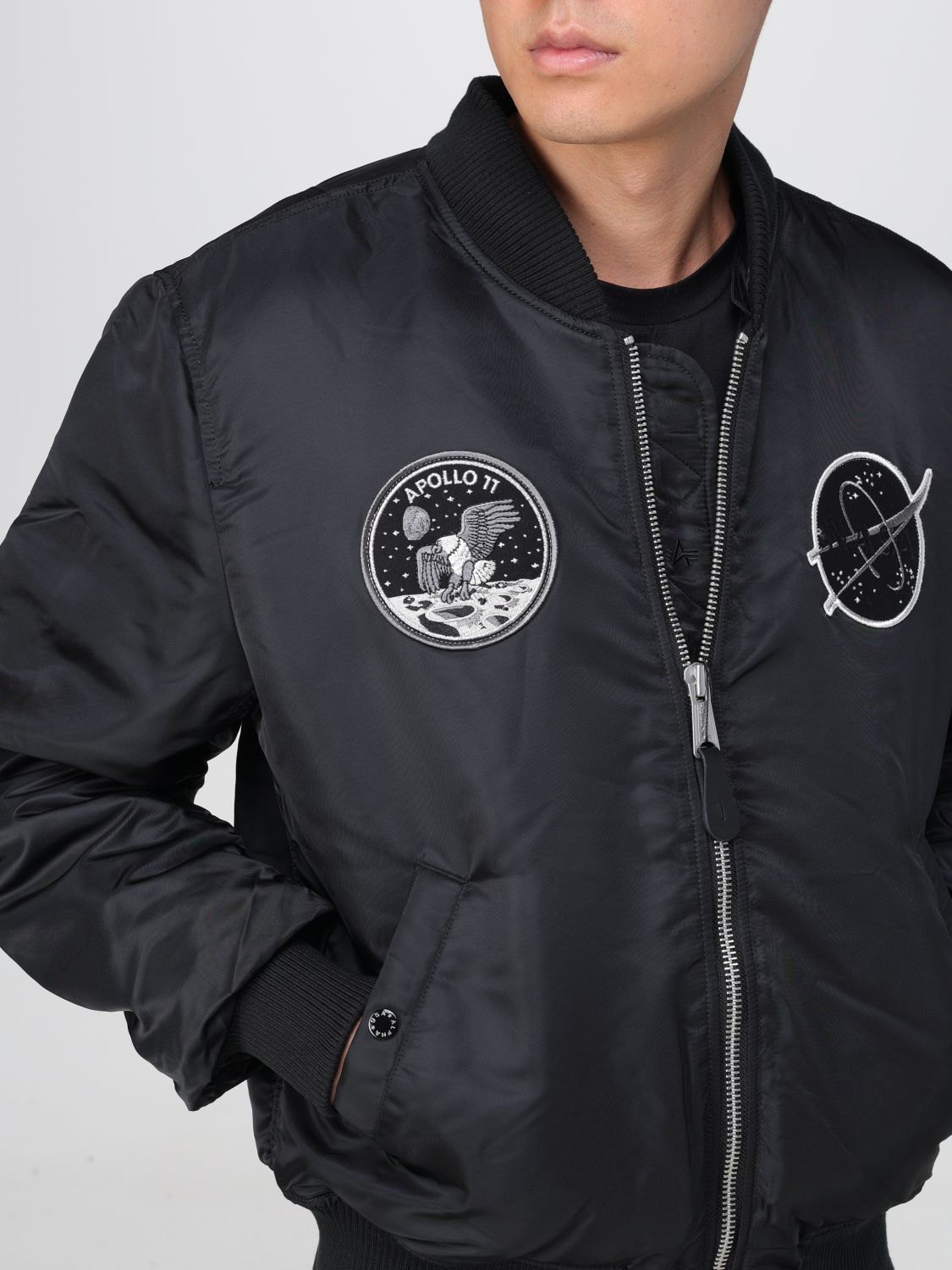 ALPHA INDUSTRIES: Chaqueta para hombre, Negro  Chaqueta Alpha Industries  108108 en línea en