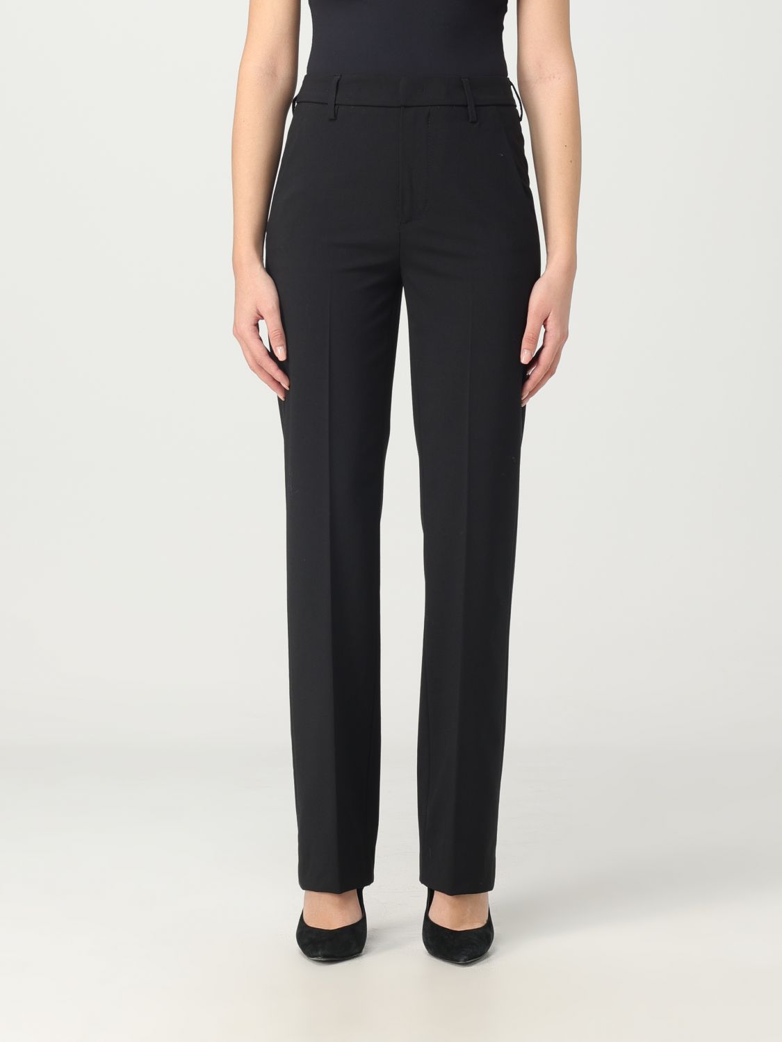 Trousers DONDUP Woman colour Black