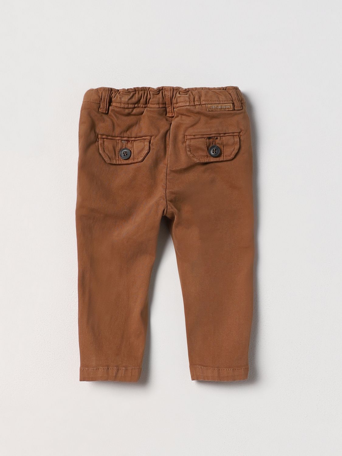Jeckerson children's trousers with patches Camel