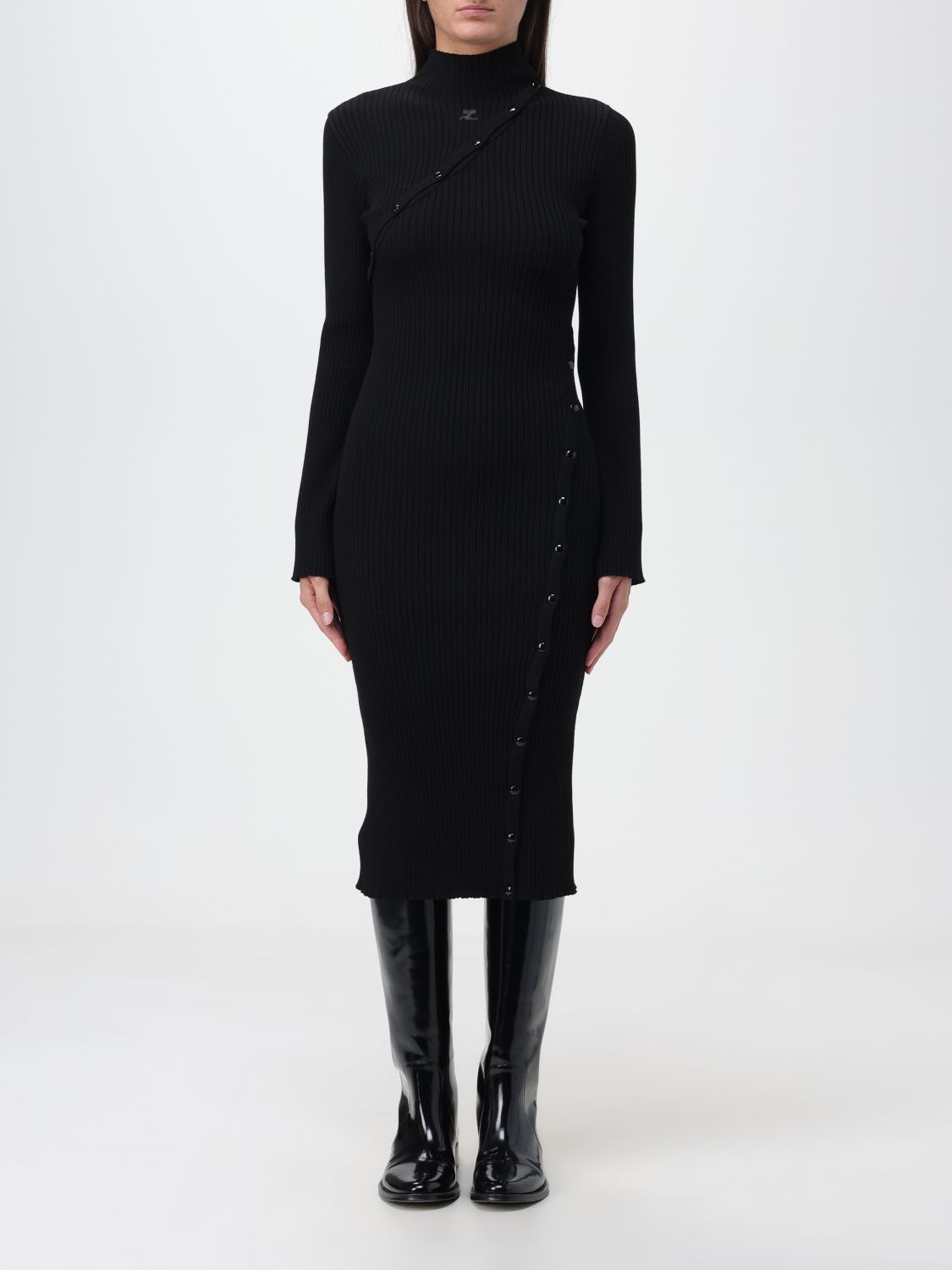 Shop Courrèges Dress  Woman Color Black