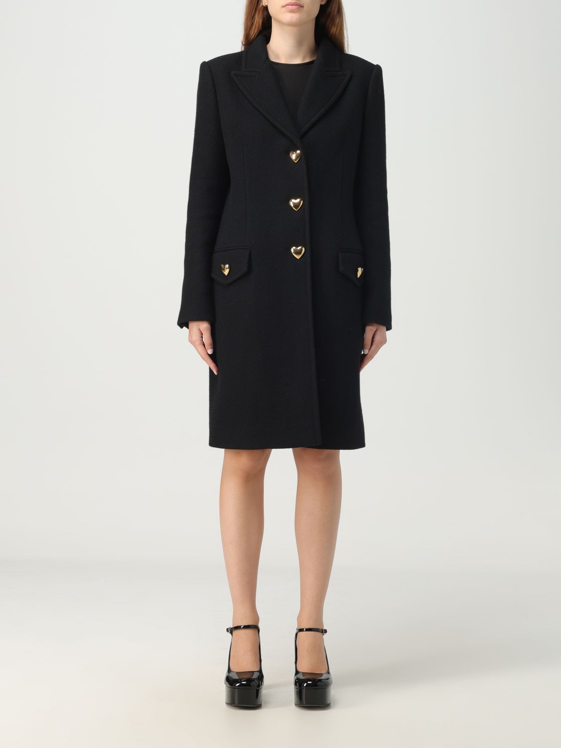 Moschino Couture Coat  Woman Color Black