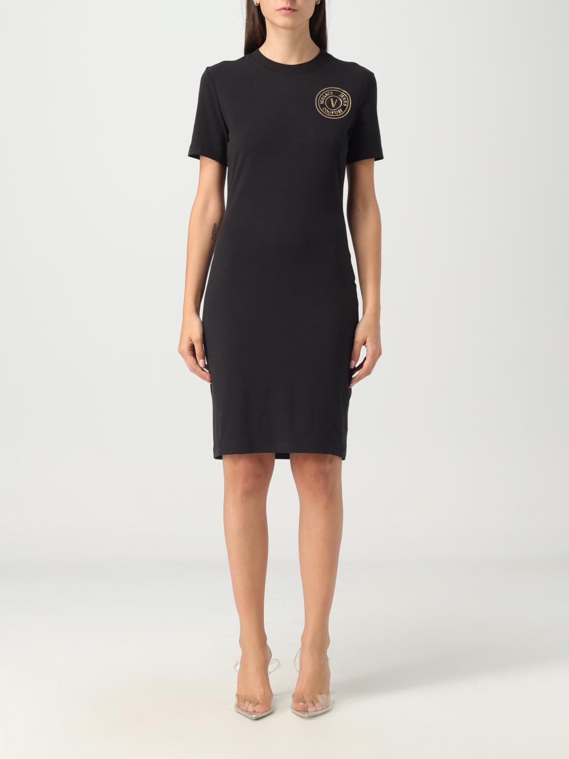 VERSACE VERSACE JEANS COUTURE Dress Woman color Black　VERSACE JEANS COUTURE ドレス ウーマン カラー ブラック