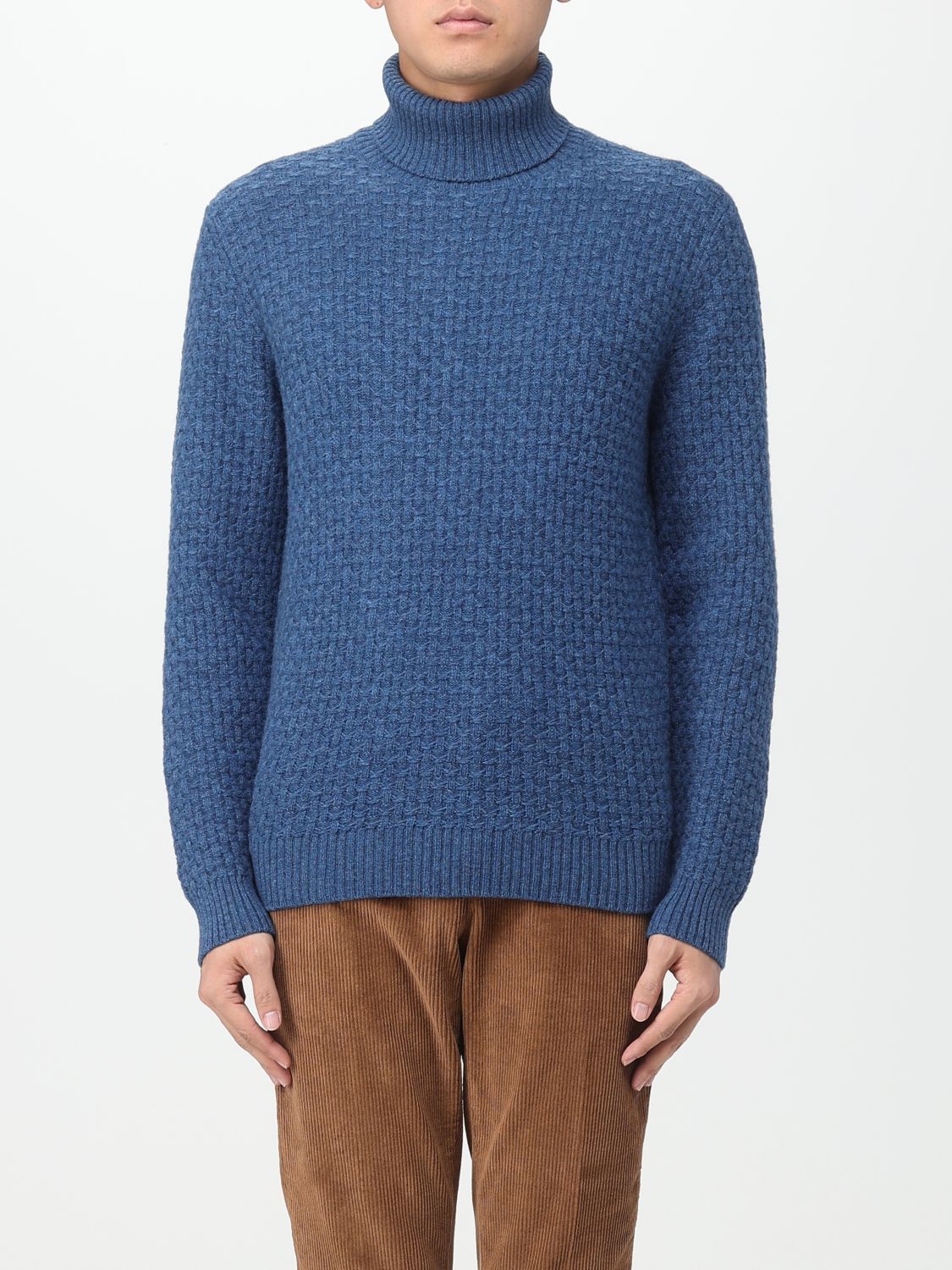 ZANONE: sweater for man - Teal | Zanone sweater 813068ZN208 online