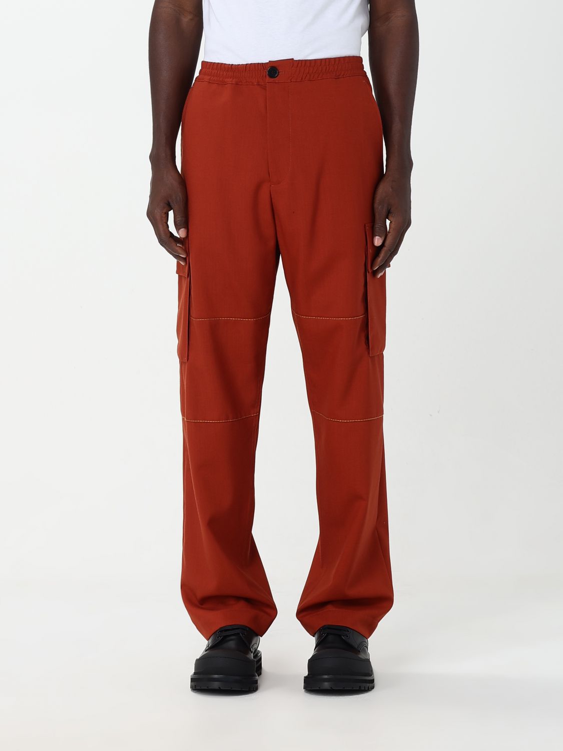 MARNI PANTS MARNI MEN COLOR BRICK RED,E93981121