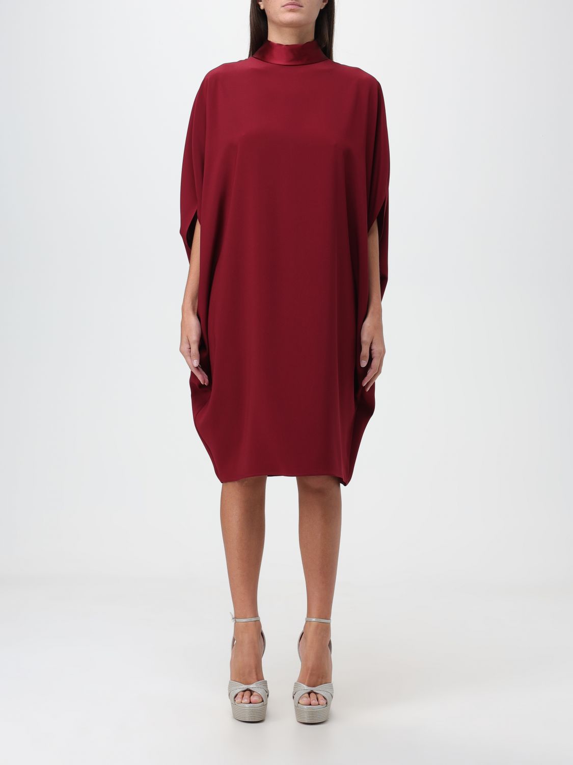 Shop Gianluca Capannolo Dress  Woman Color Burgundy