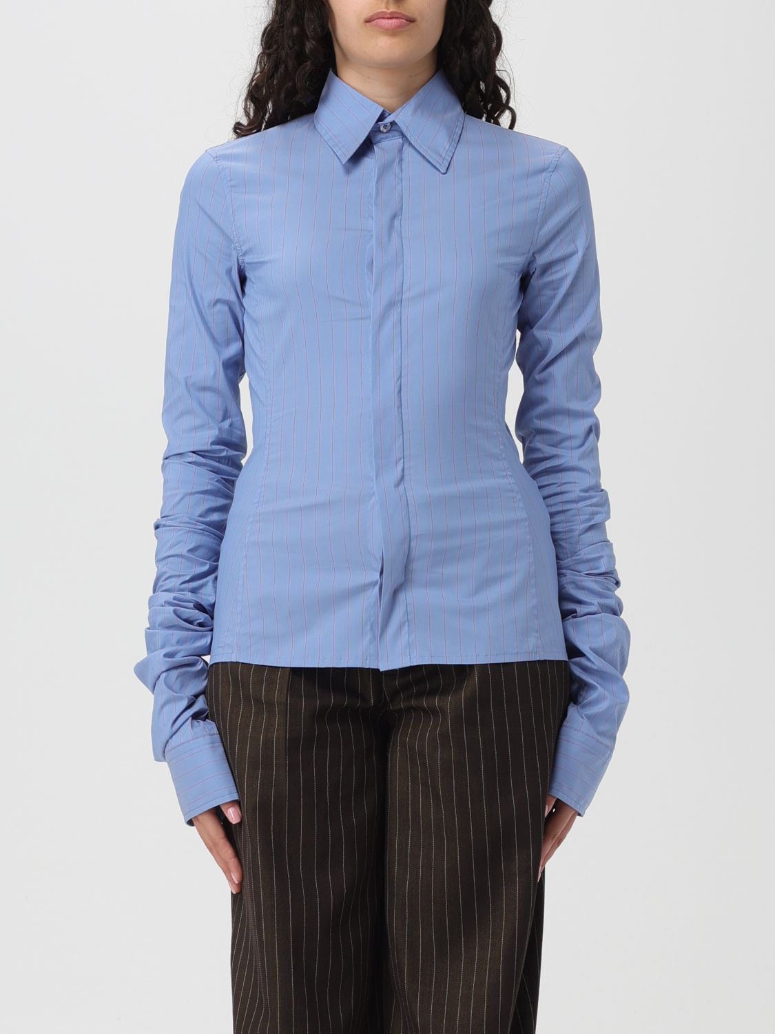 JEAN PAUL GAULTIER: shirt for woman - Blue | Jean Paul Gaultier