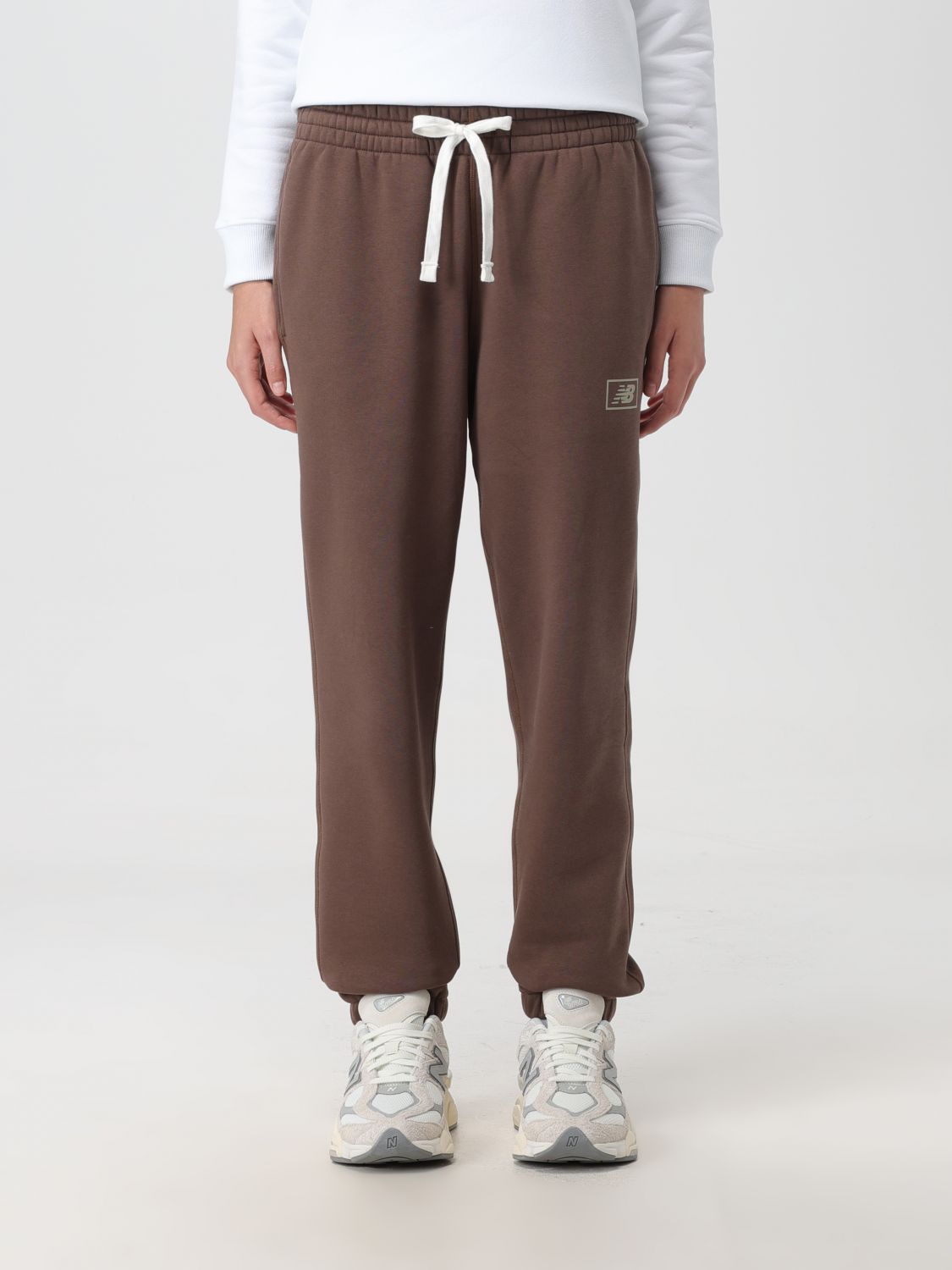 trousers new balance woman colour brown