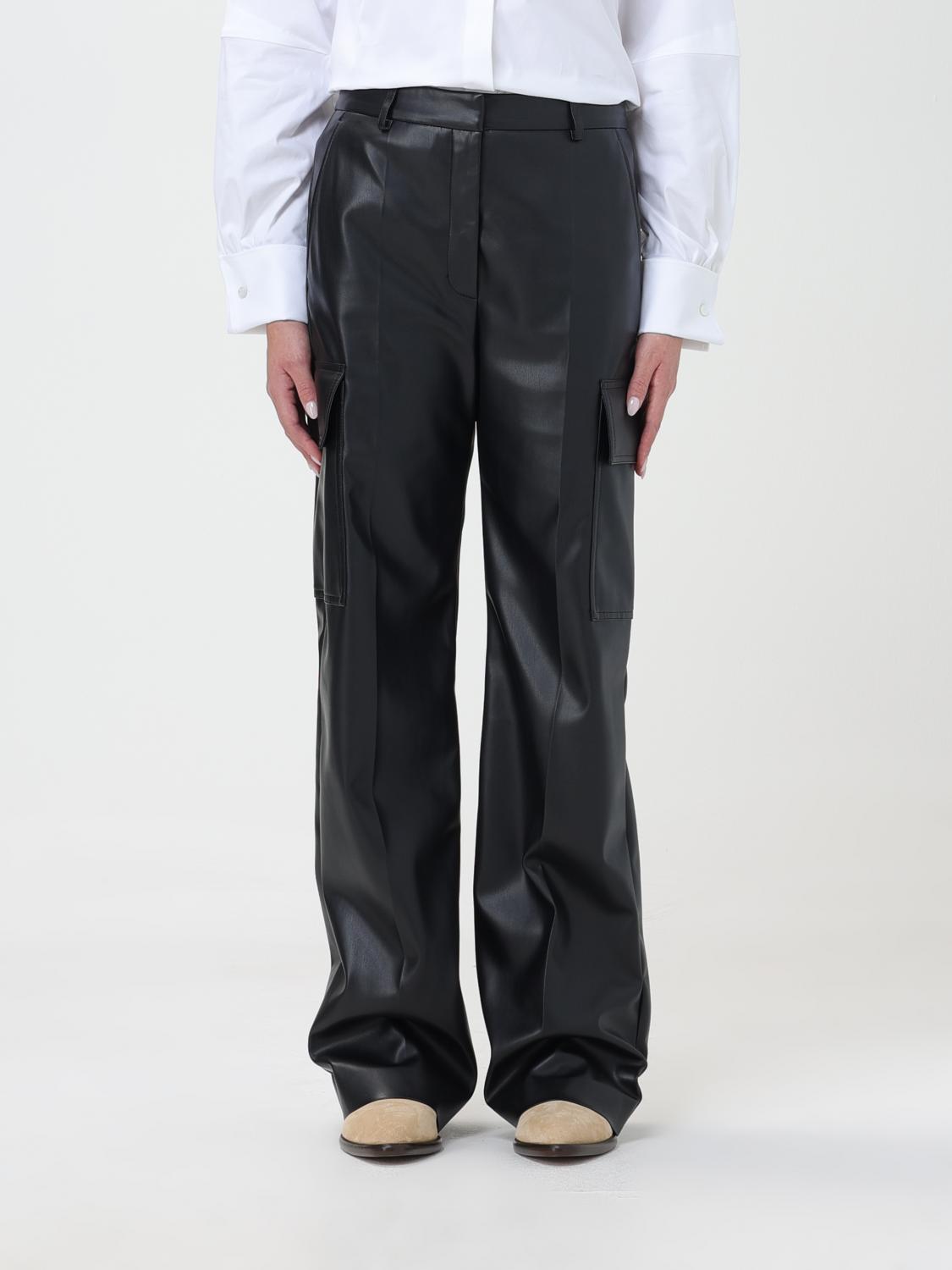 Stella Mccartney Cargo-pocket Straight-leg Trousers In Black
